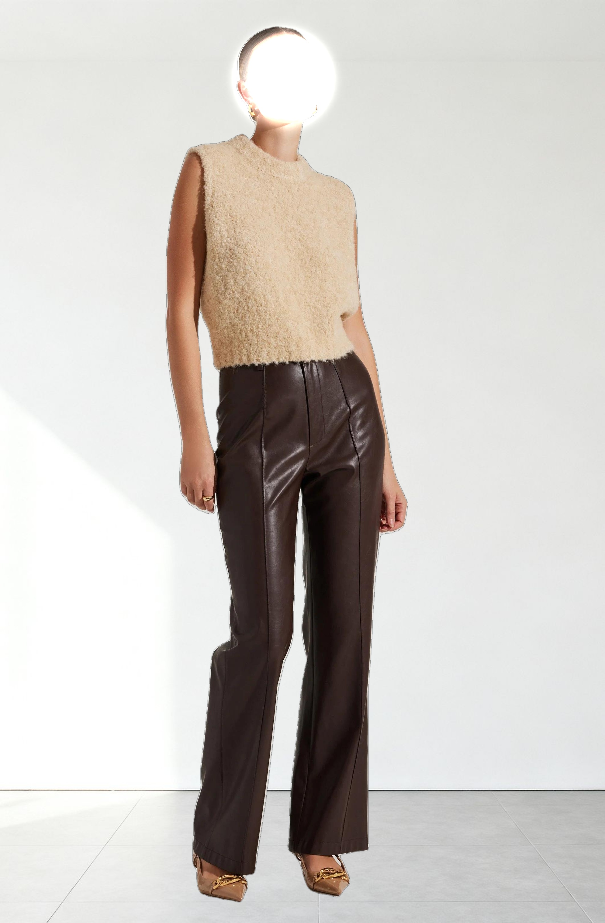 Edlyn Boucle Mock Neck Sweater
