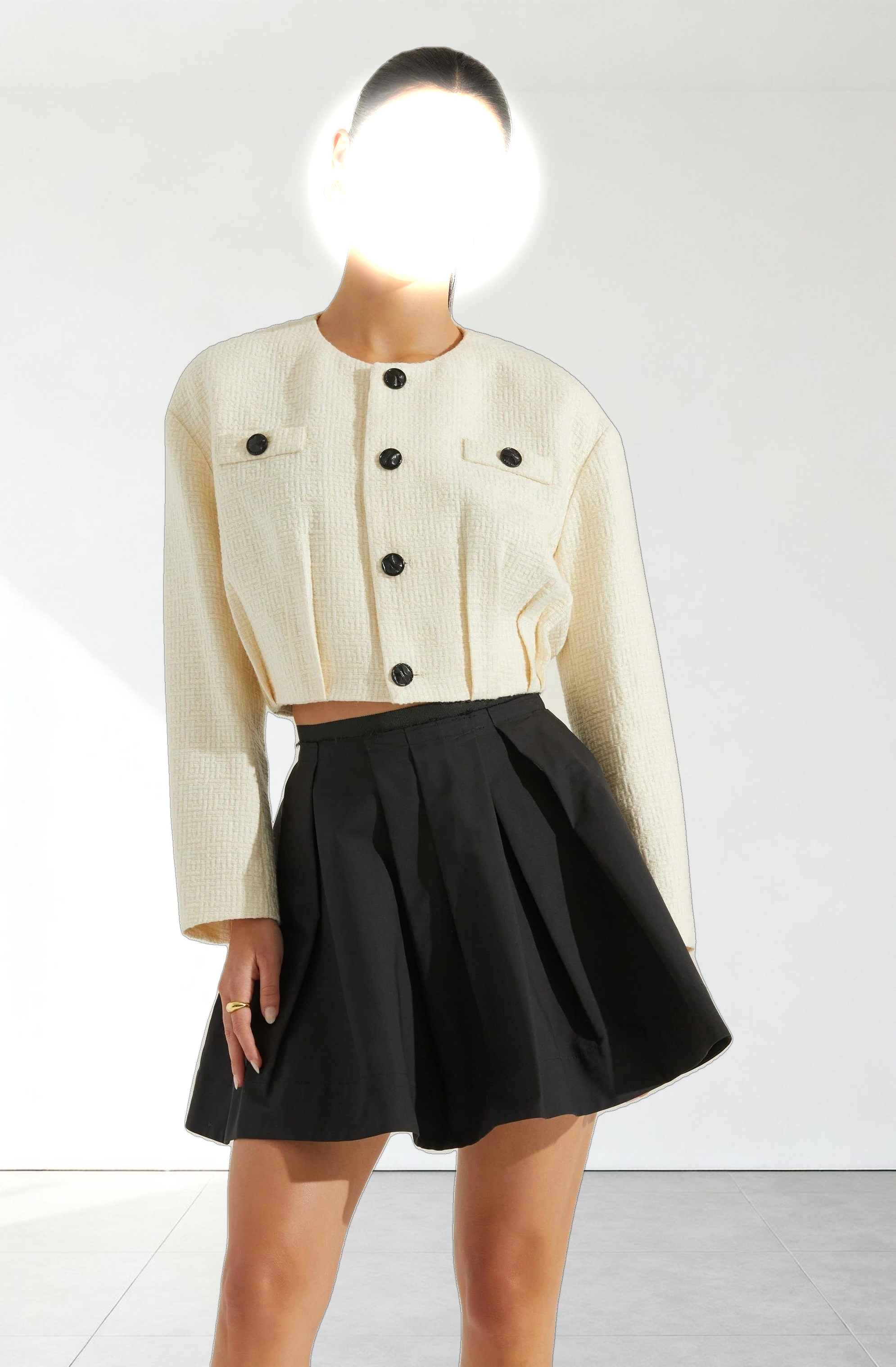 Edana Cropped Tailored Jacket