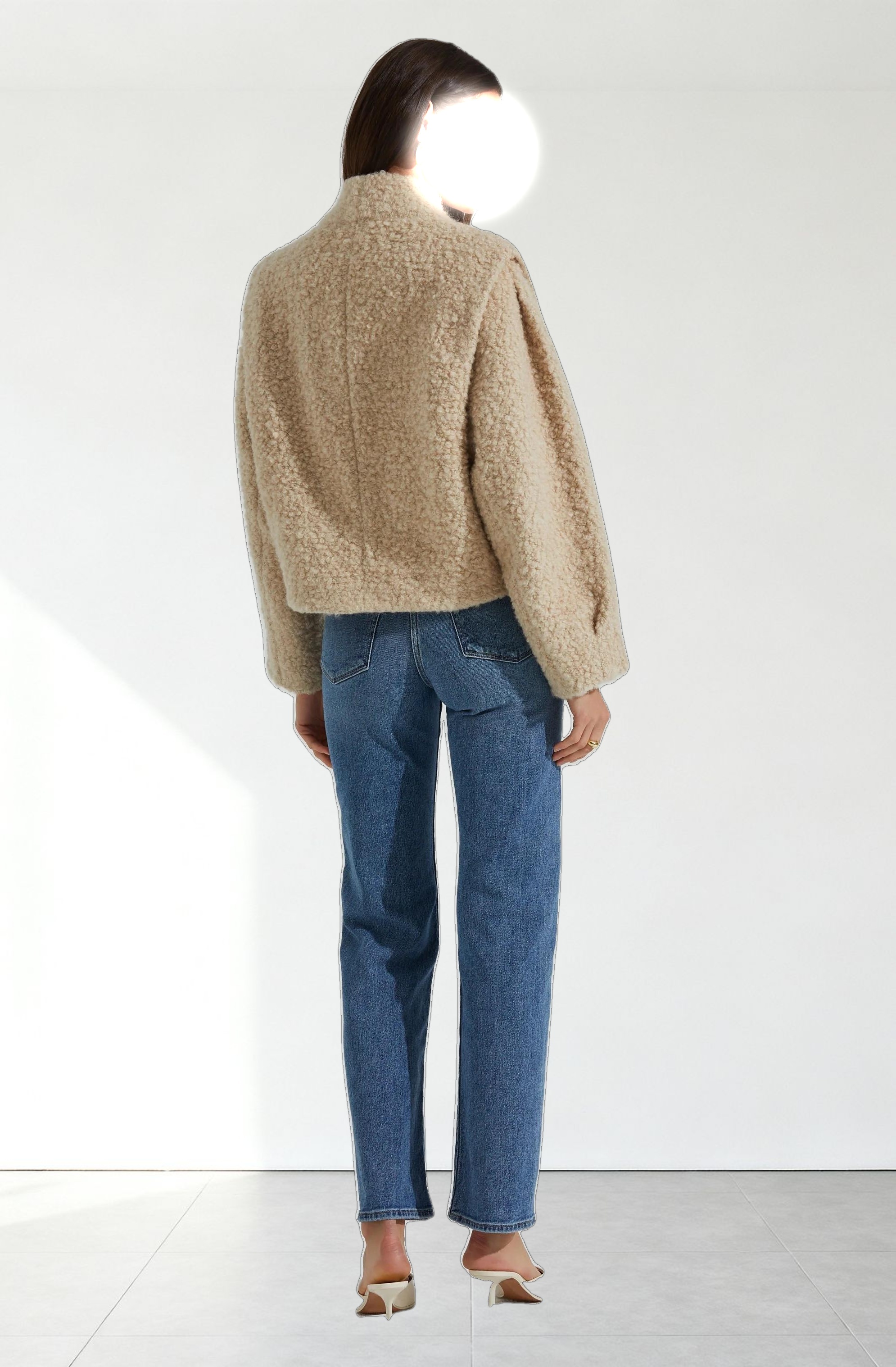 Nona Boxy Collarless Jacket