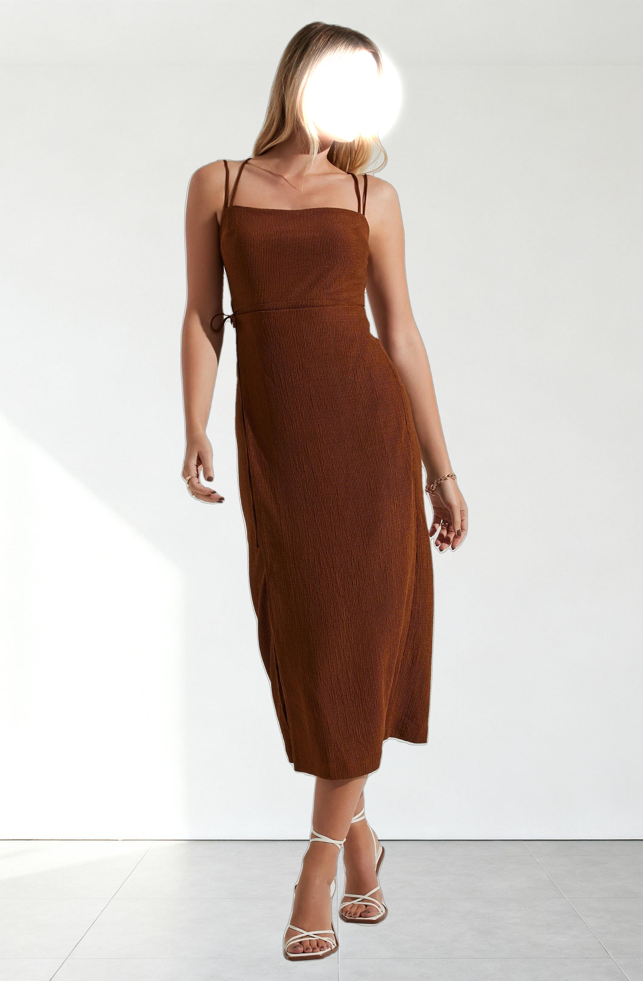 Brinda Wrap Midi Dress