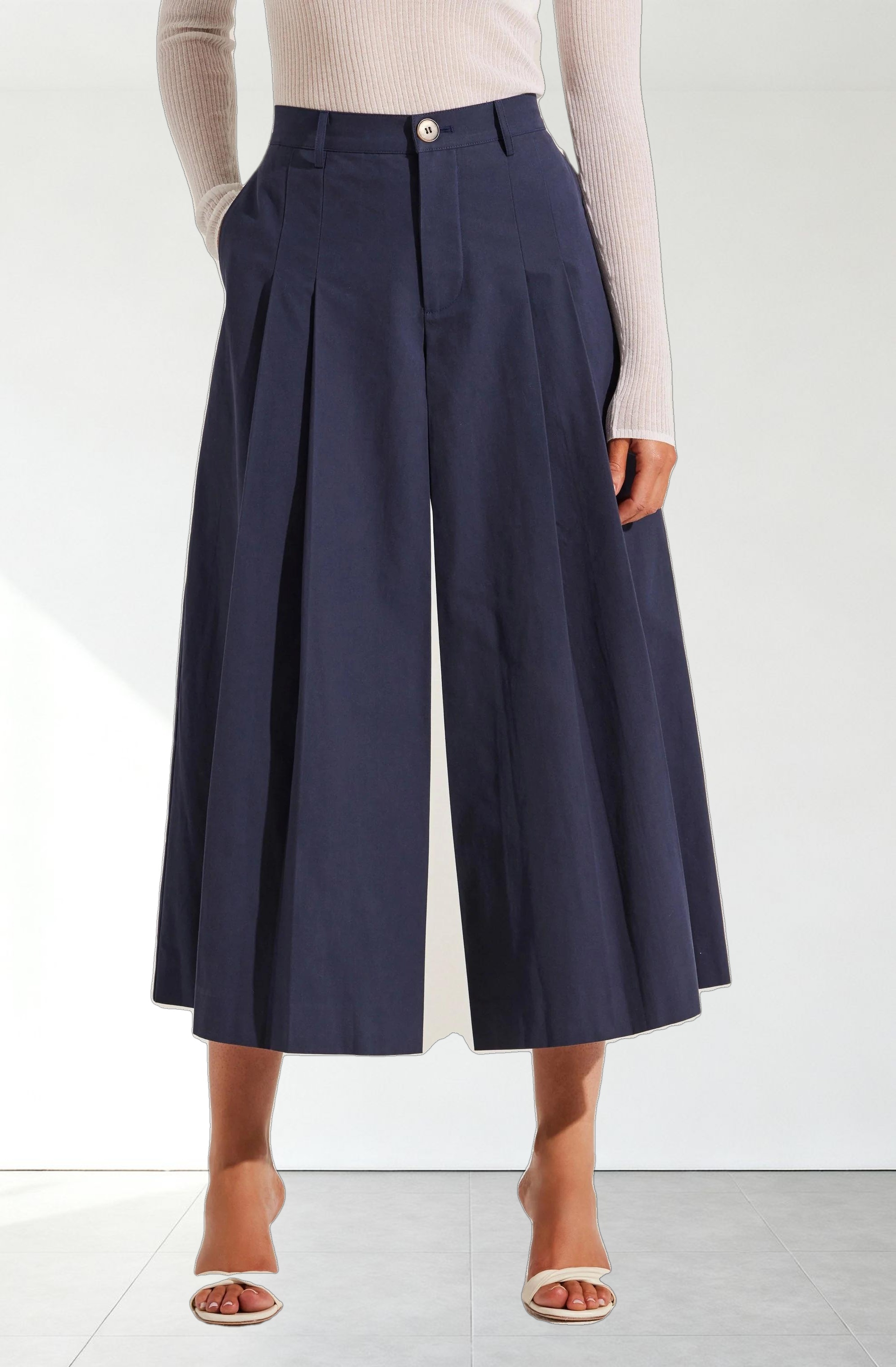 Rowen Pleated Culotte Pants