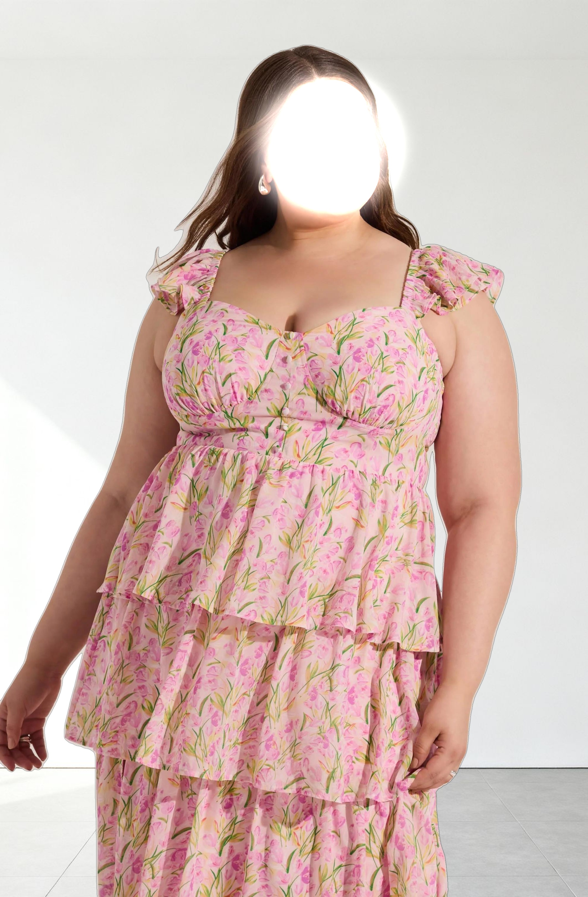 Midsummer Floral Tiered Maxi Dress