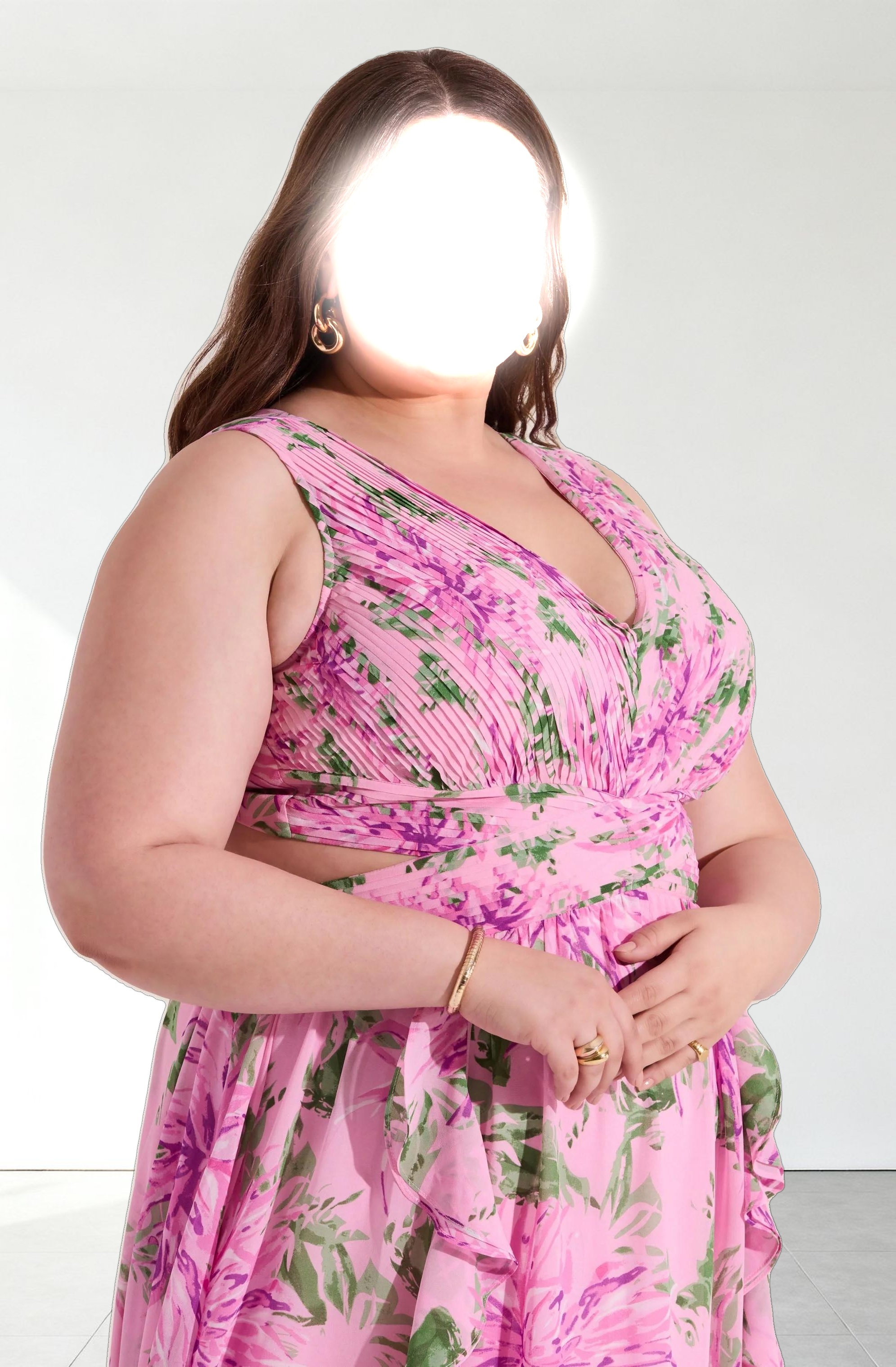 Noya Floral Cutout Maxi Dress