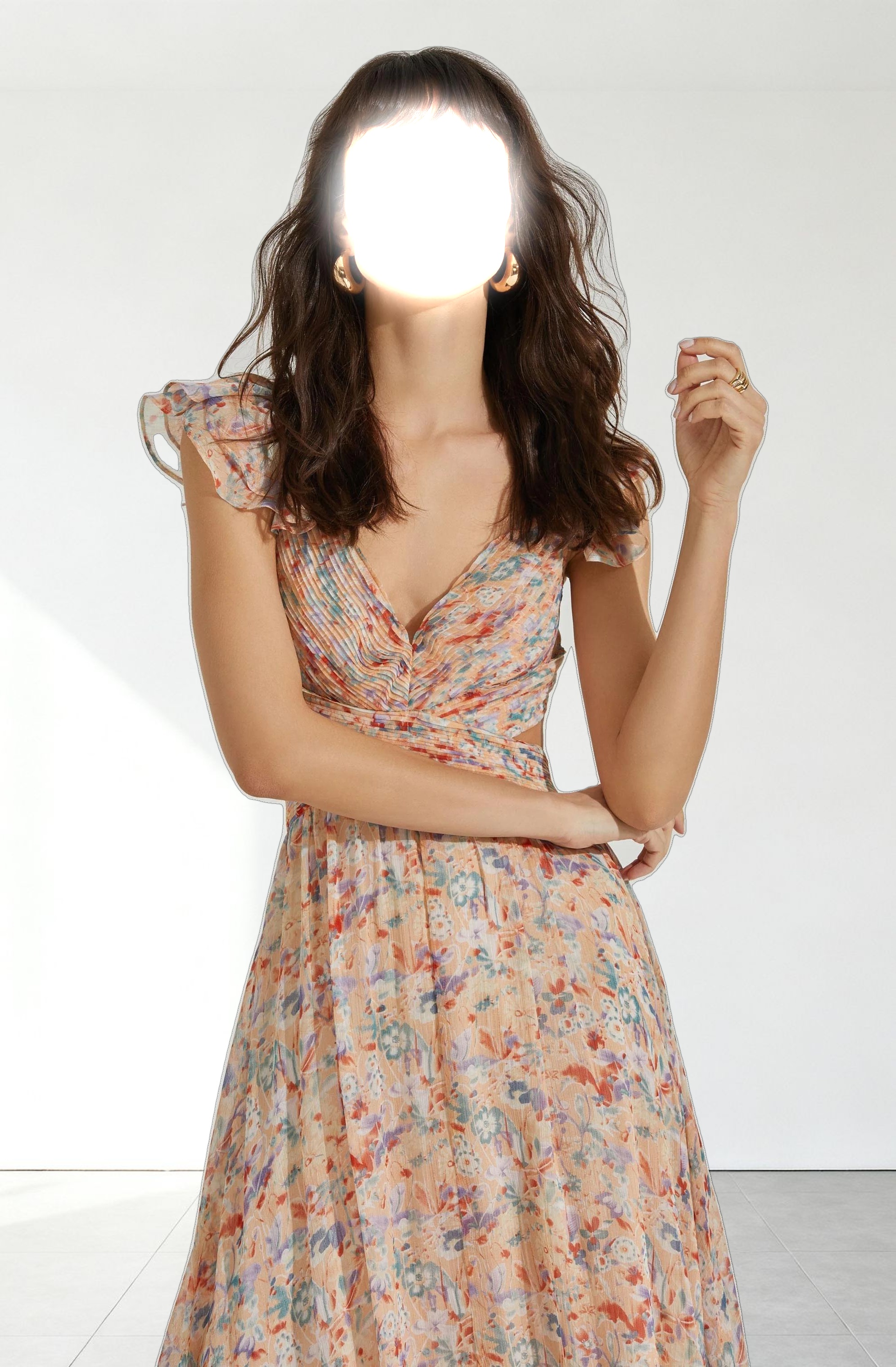 Primrose Floral Strappy Back Maxi Dress