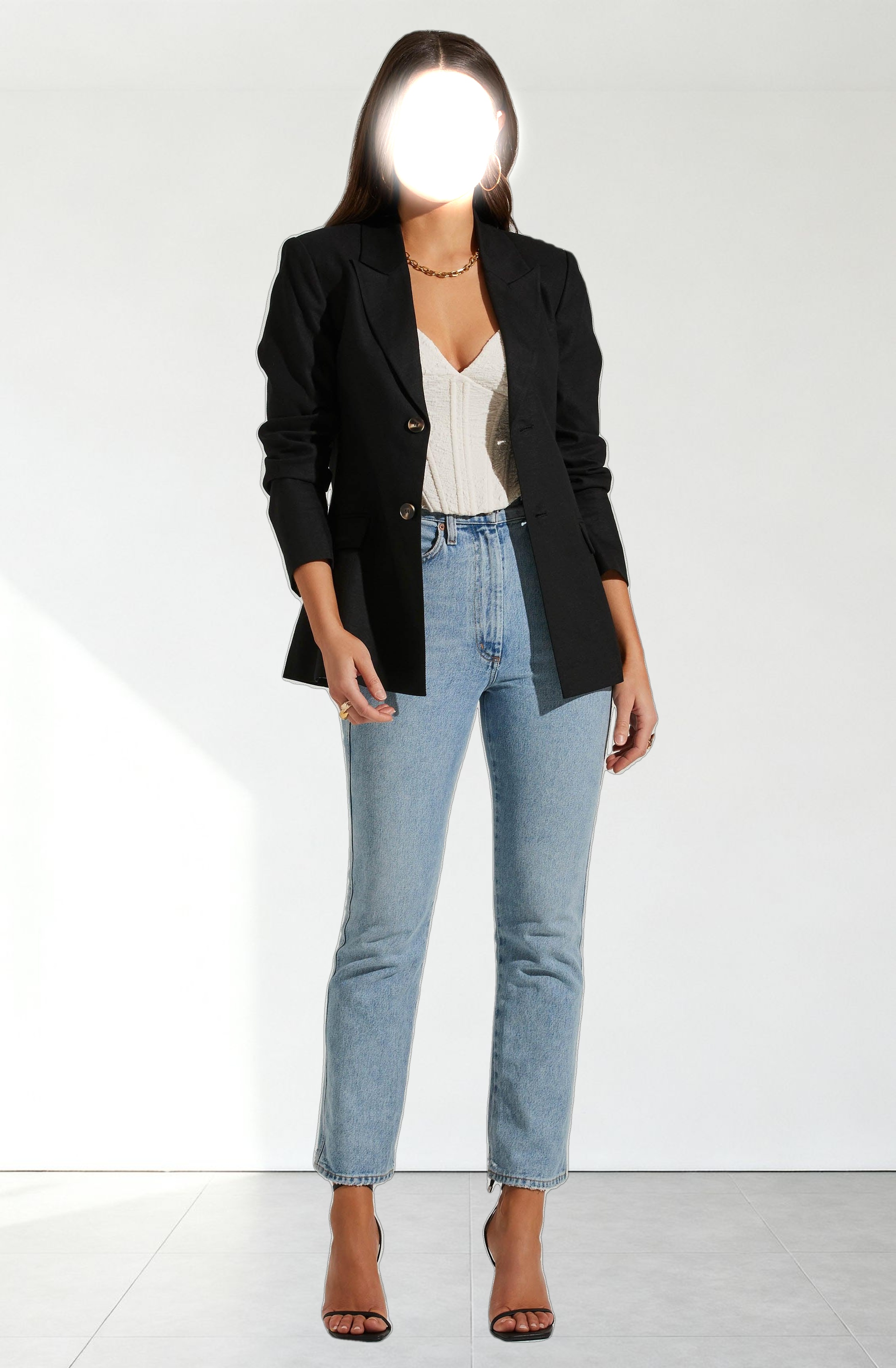 Fitted Buttoned Blazer