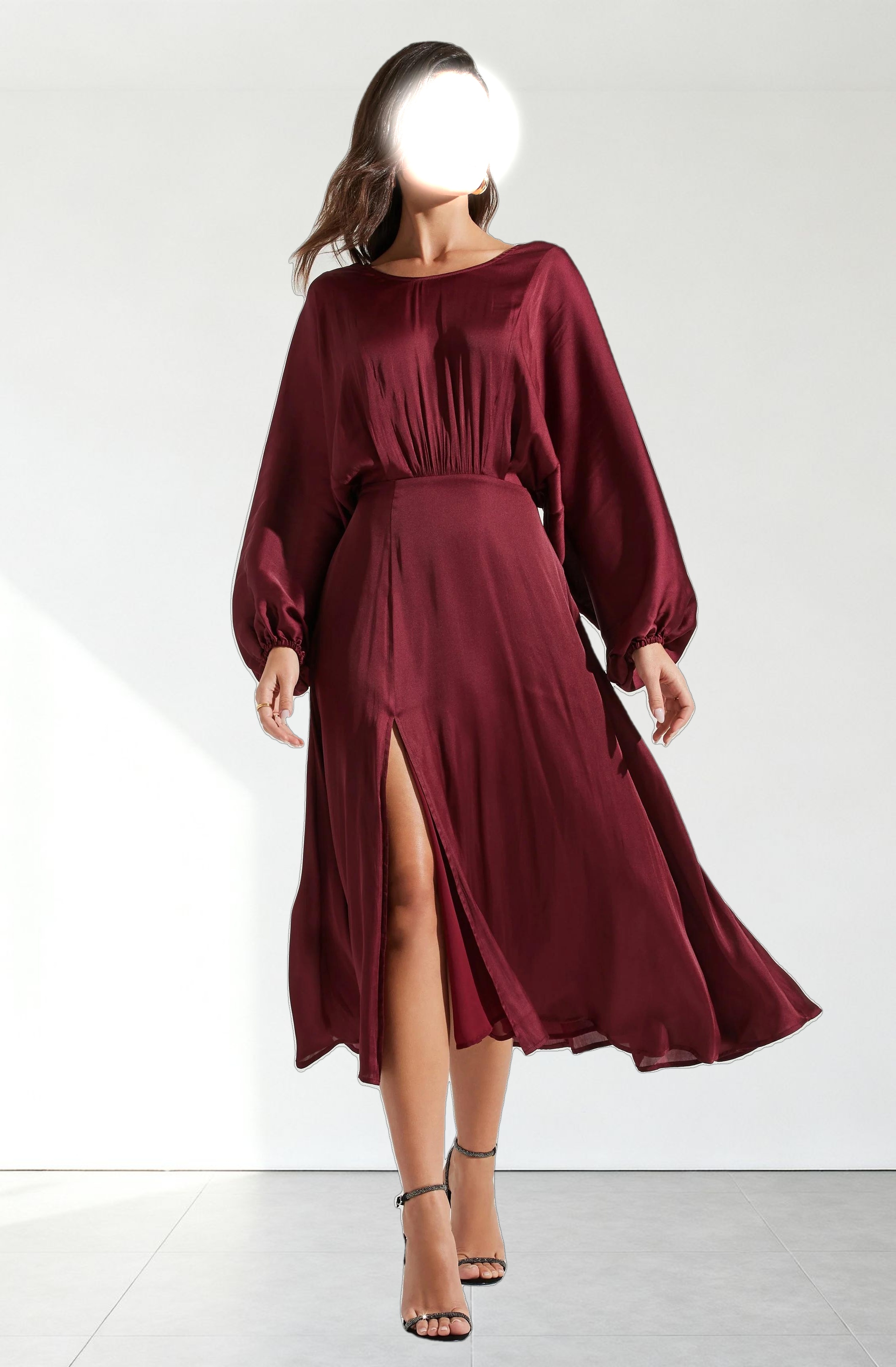 Marin Dolman Sleeve Midi Dress