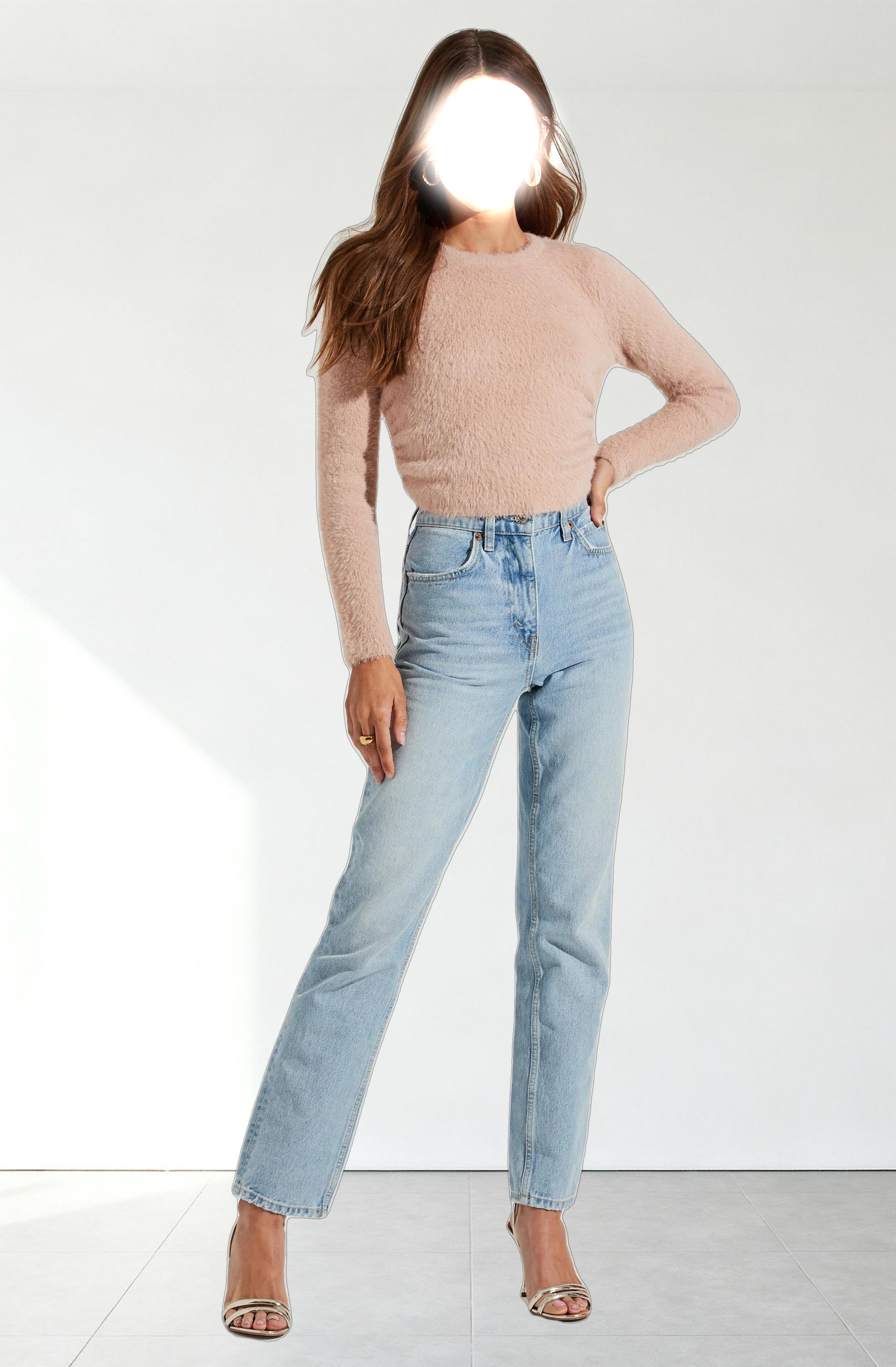 Back Cutout Tie Waist Sweater