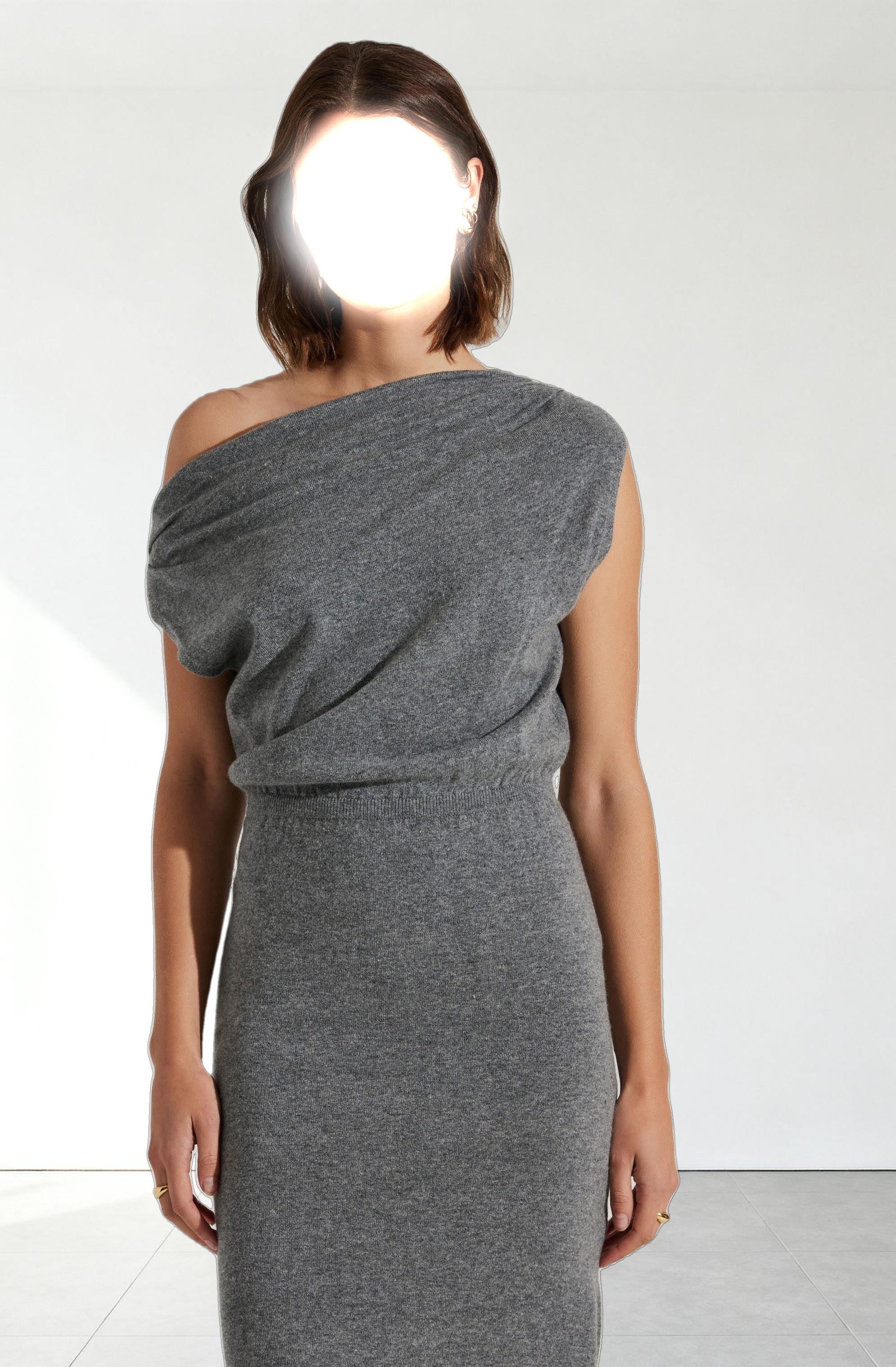 Val One Shoulder Sweater Dress