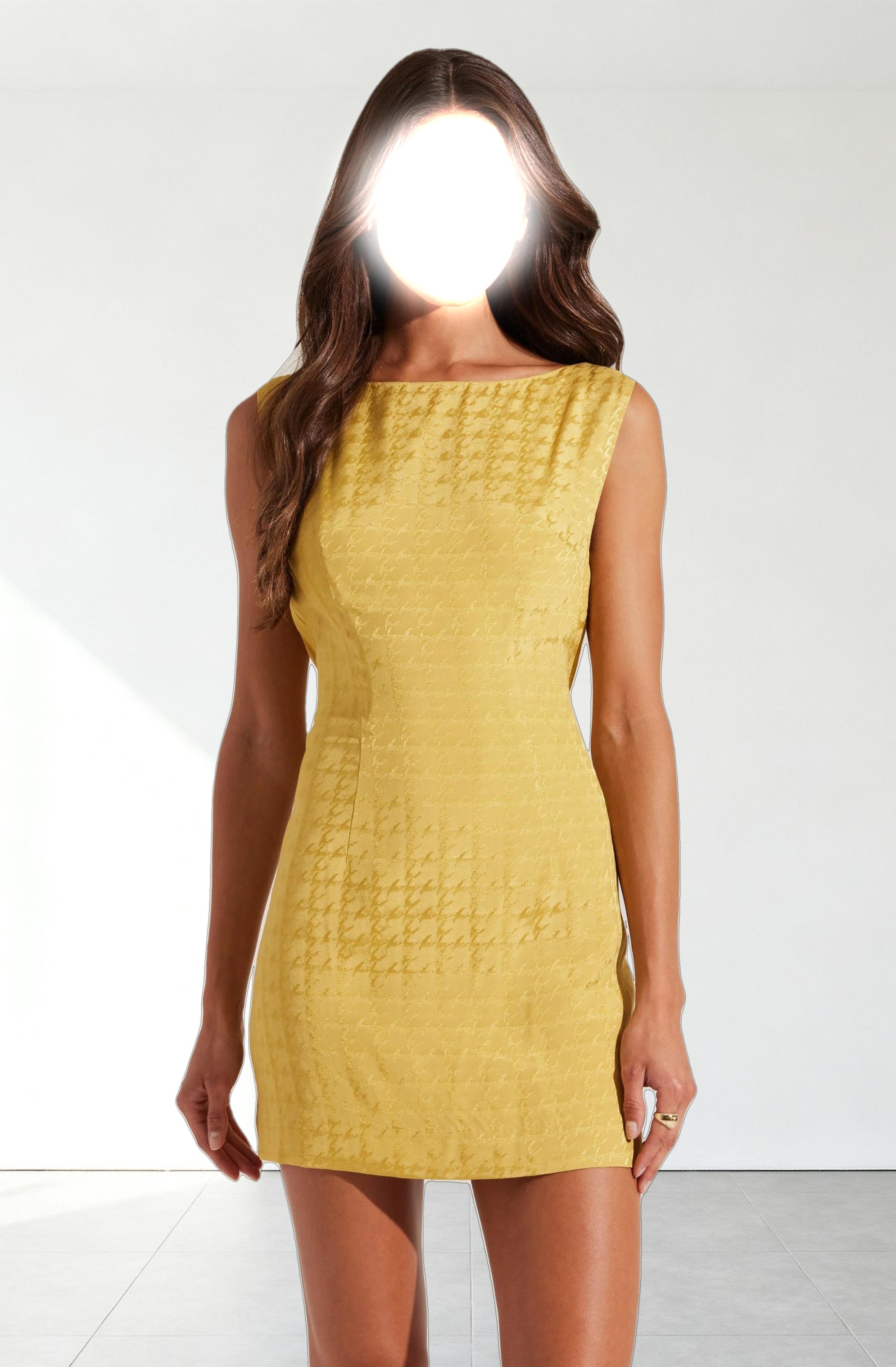 Open Cowl Back Mini Dress