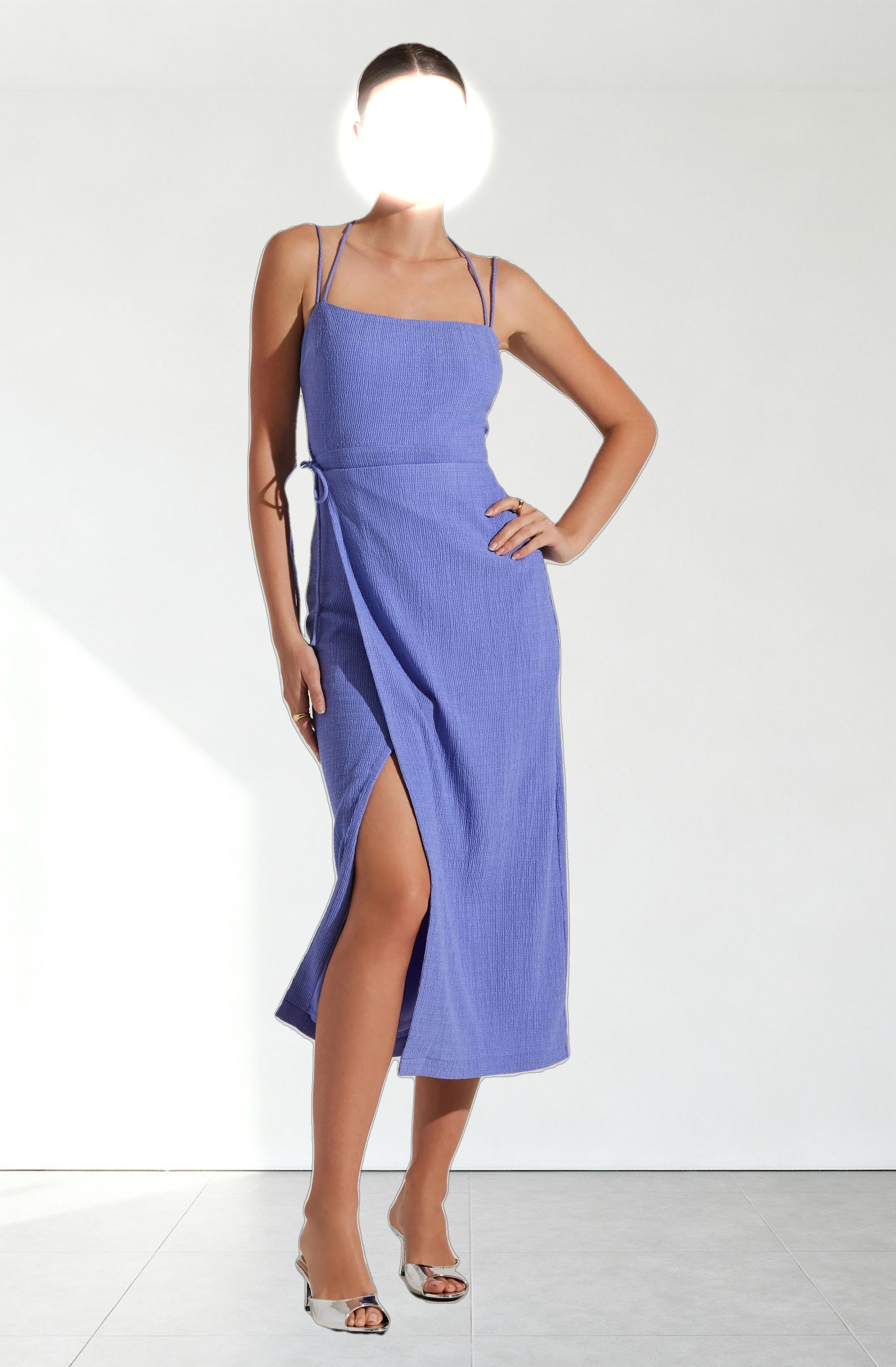 Brinda Wrap Midi Dress