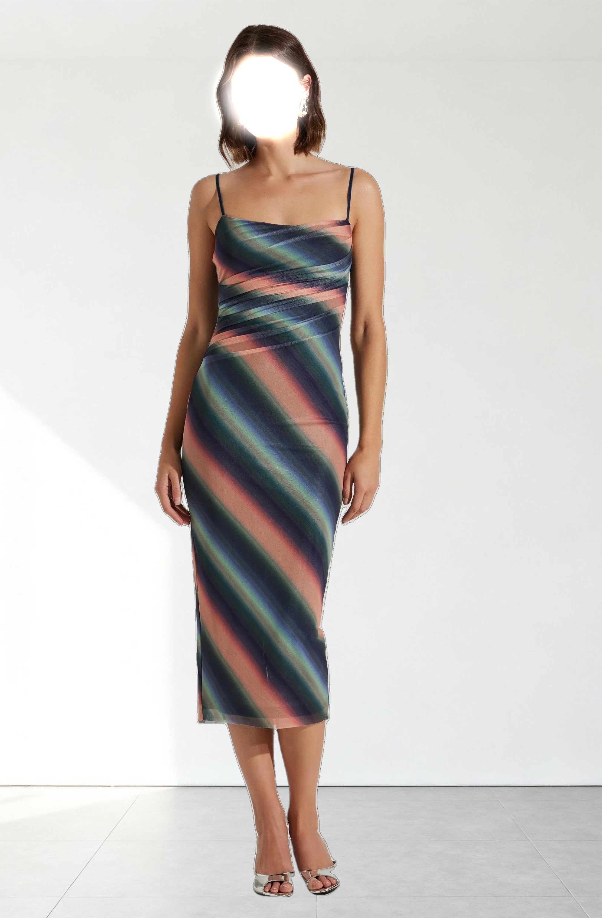 Synne Mesh Midi Dress