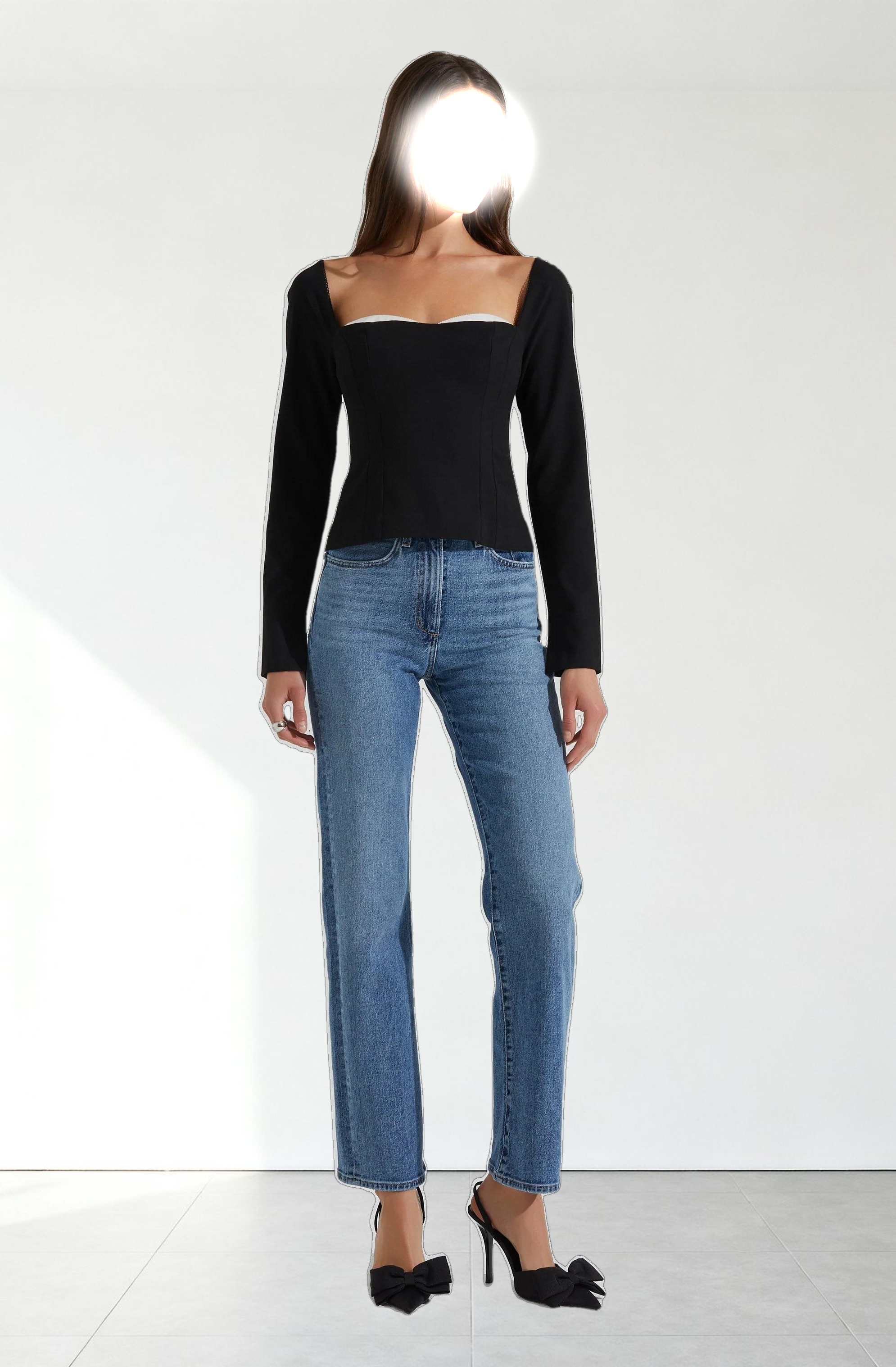 Whitley Peekaboo Contrast Top