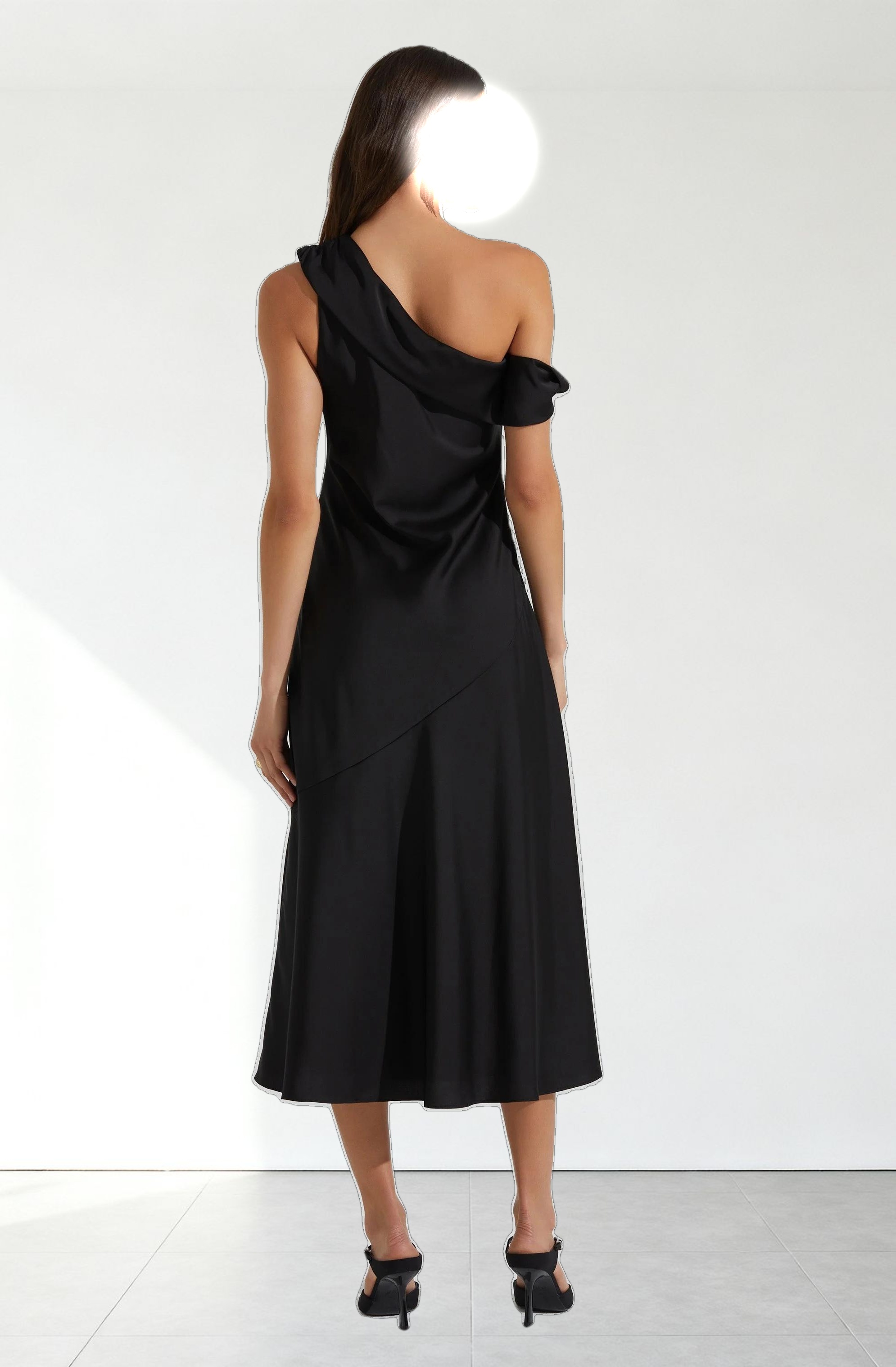 Orissa Satin Off Shoulder Dress