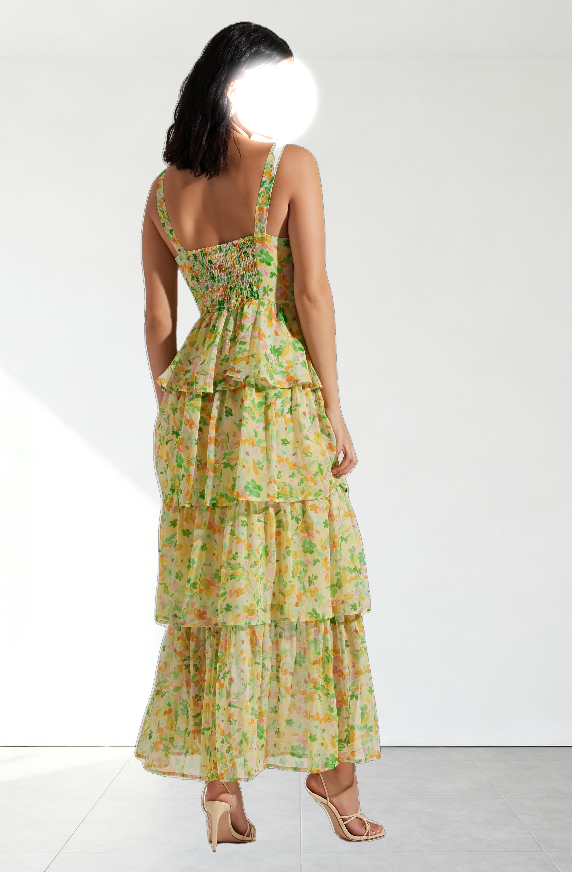 Midsummer Floral Tiered Maxi Dress