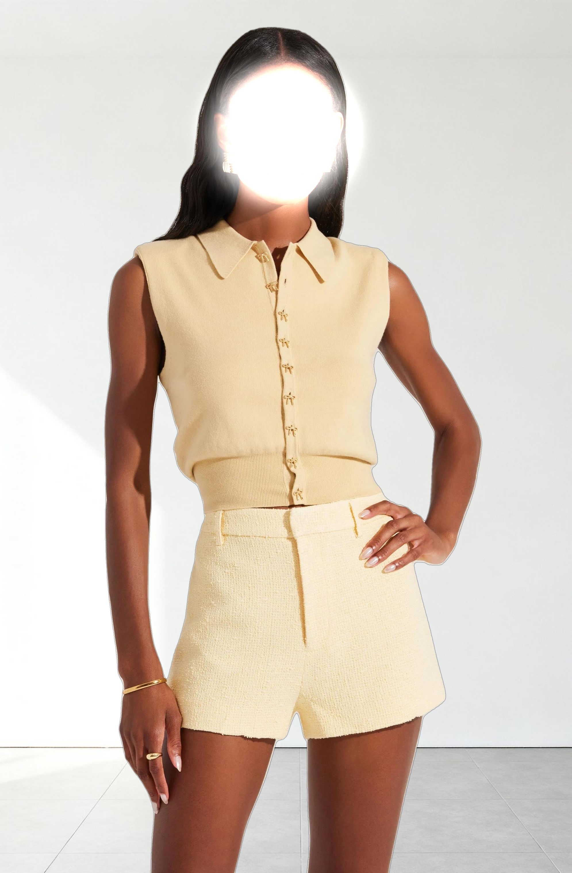 Kori Bow Embellished Sweater Top