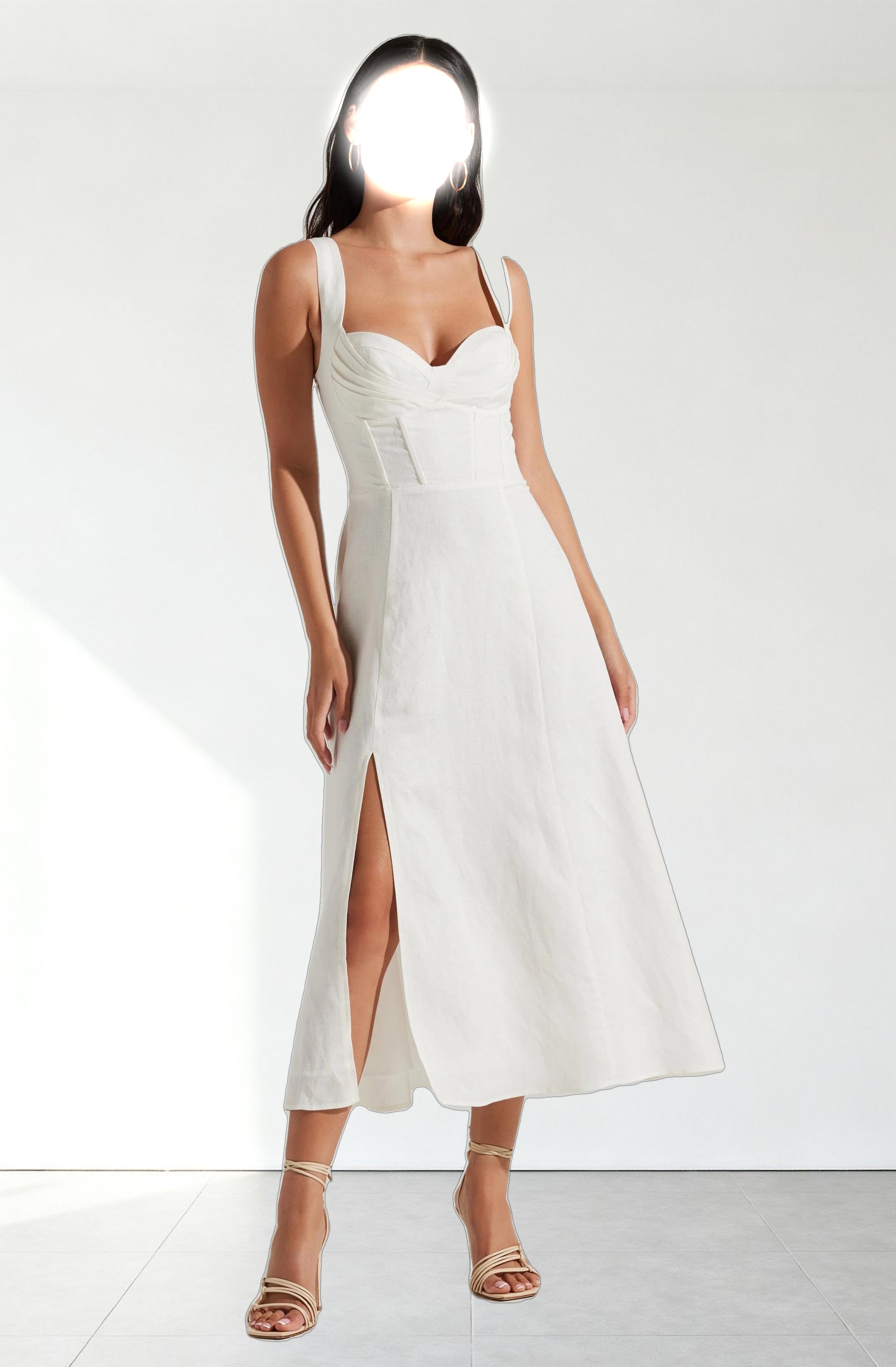 Estella Corset Midi Dress