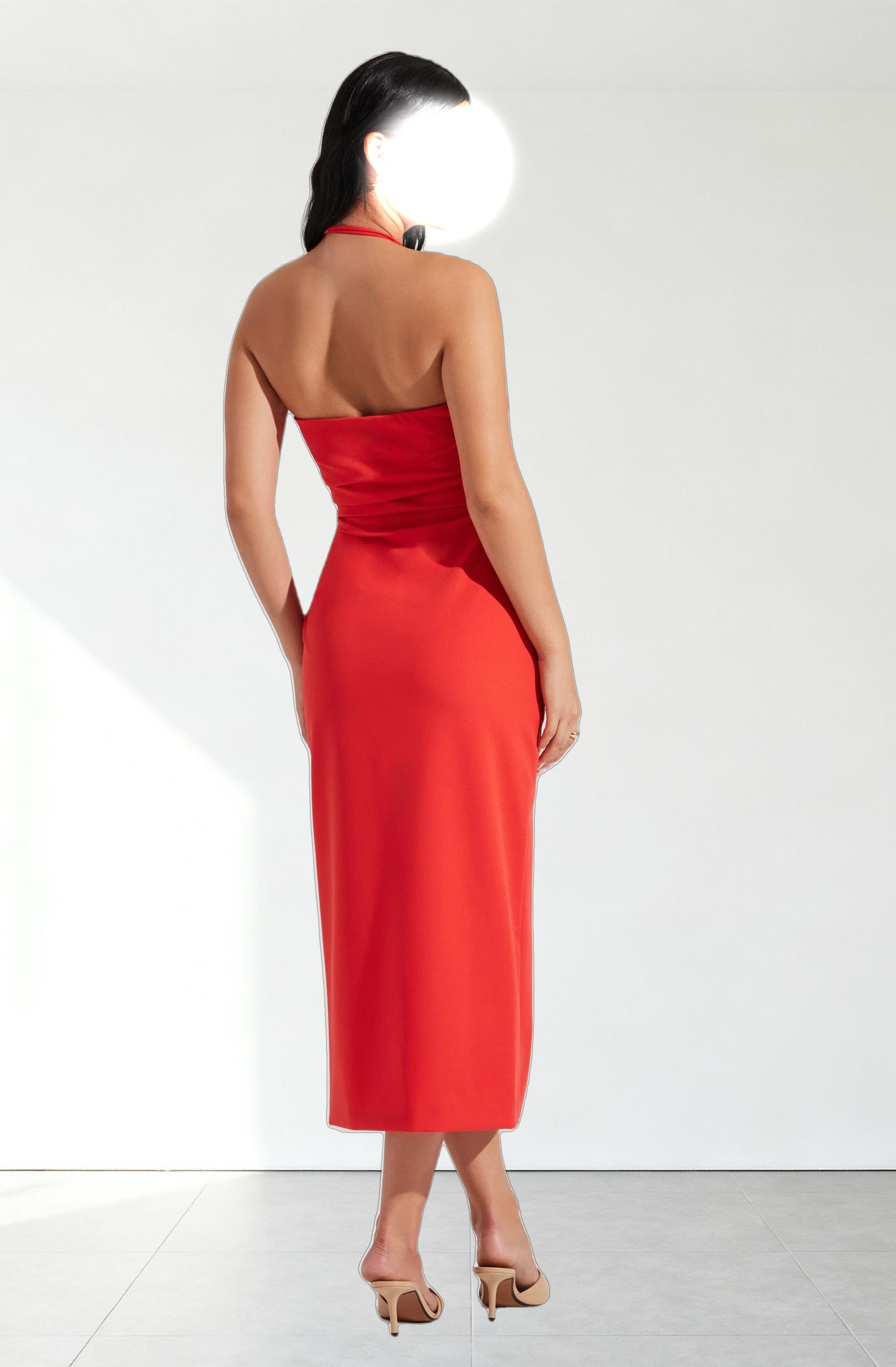 Siena Halter Neck Midi Dress