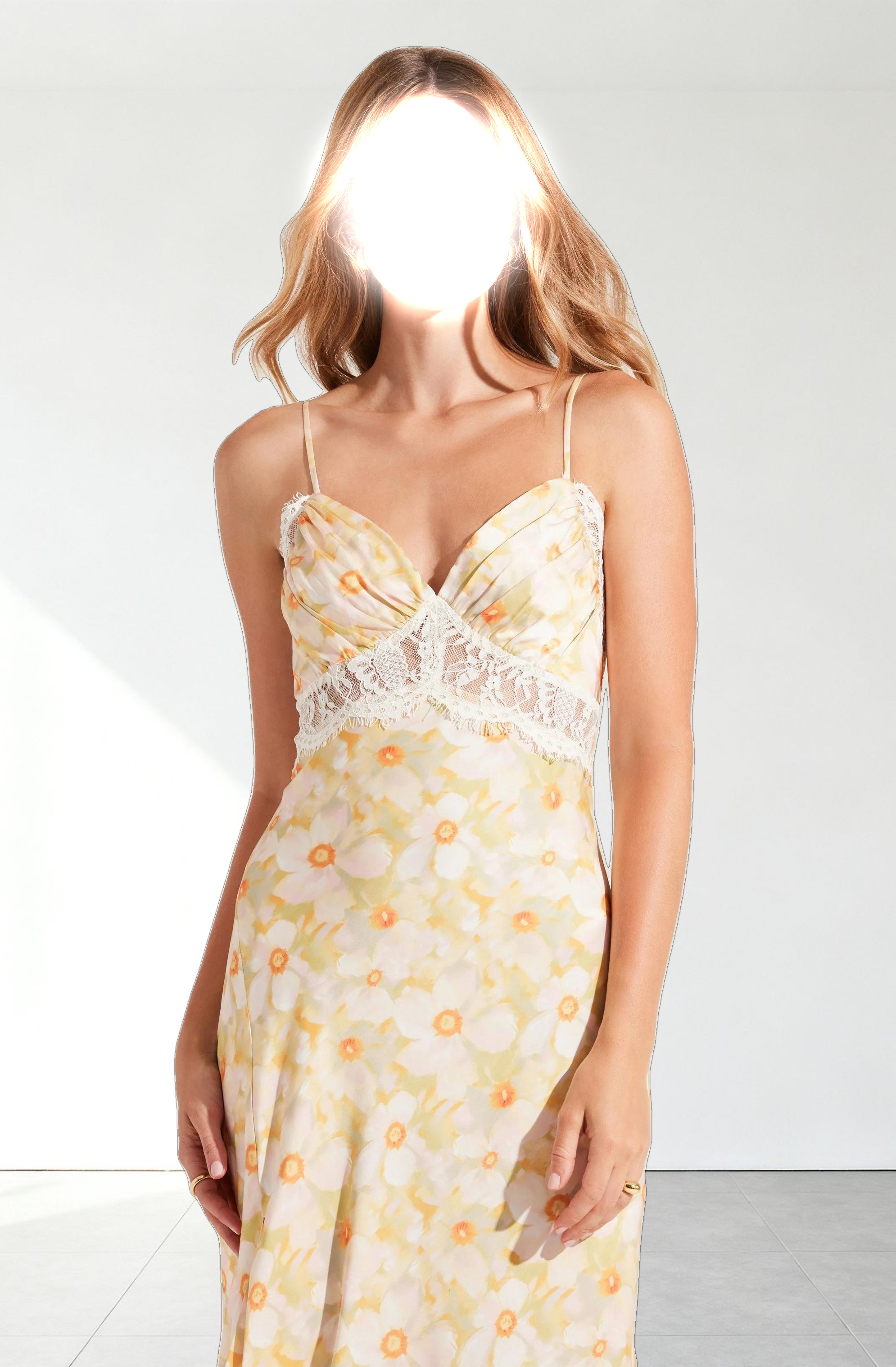 Ivanna Floral Lace Maxi Dress