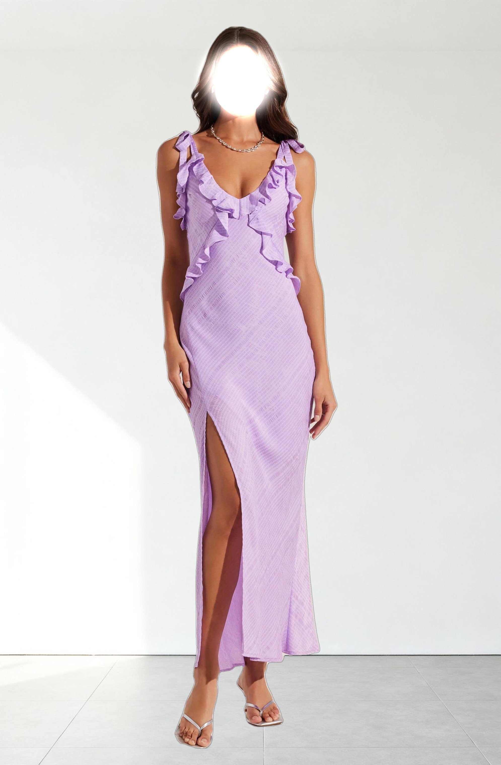 Sorbae Ruffle Maxi Dress