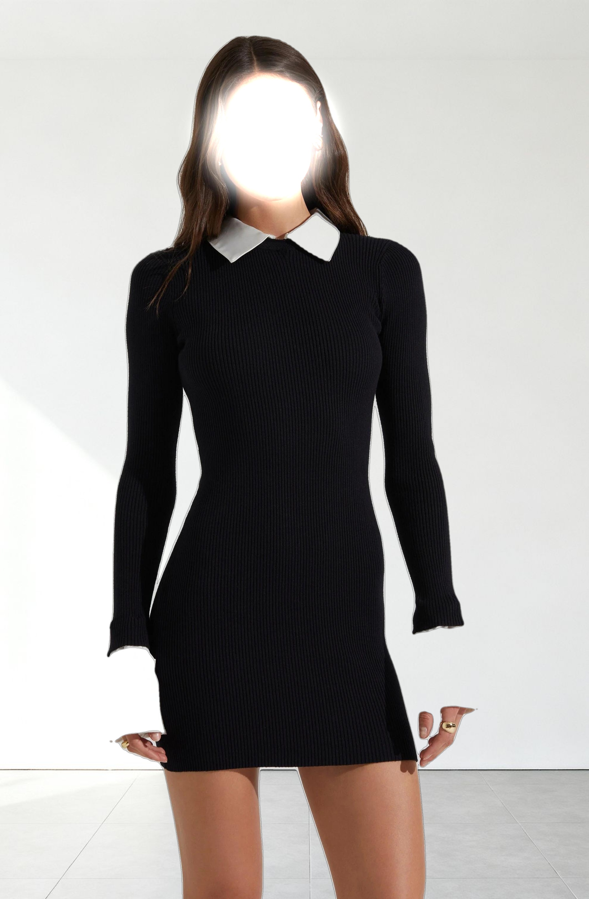 Alexia Mixed Media Mini Dress