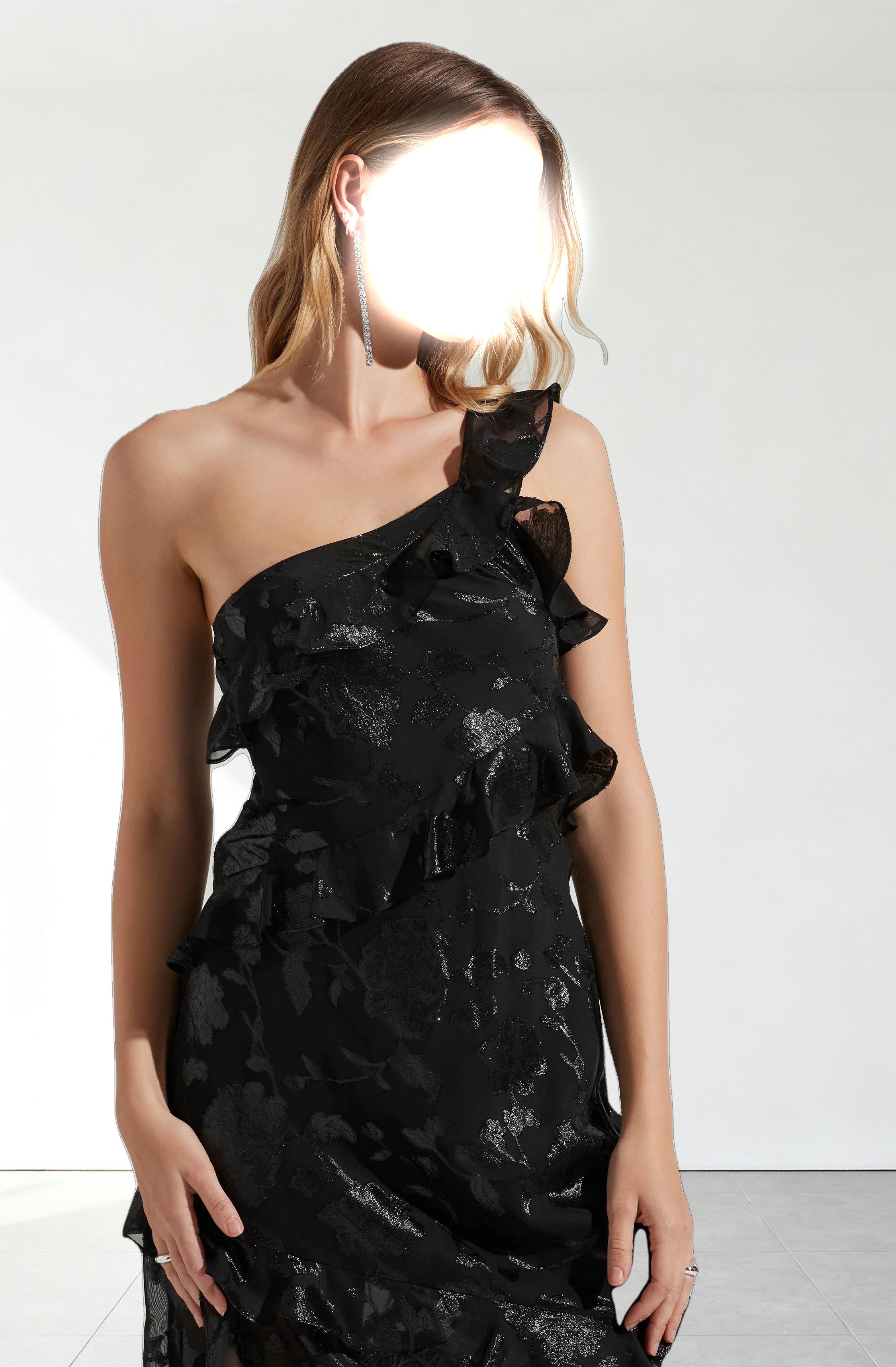 Andrea One Shoulder Floral Maxi Dress