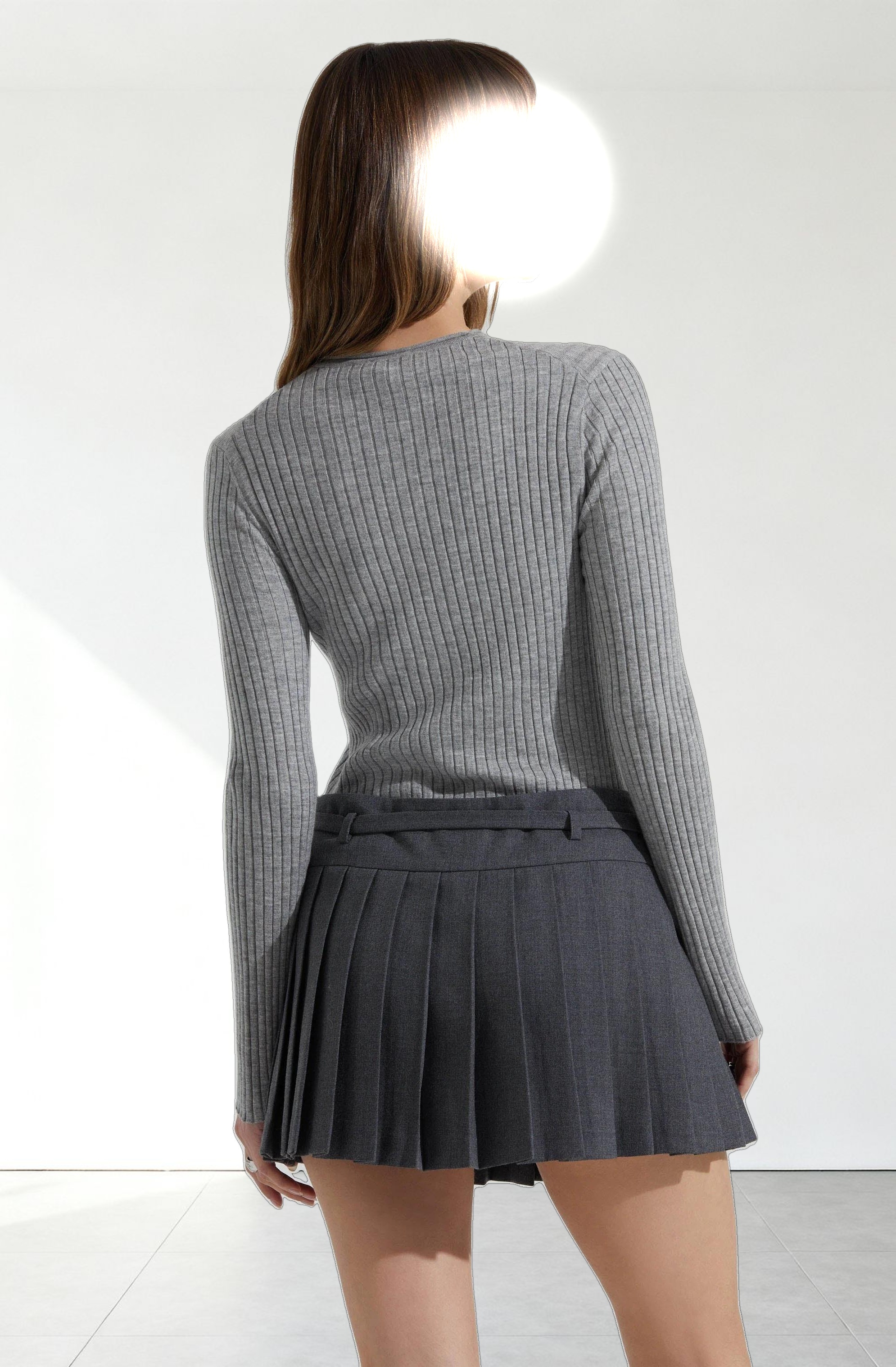 Reece Ribbed Long Sleeve Sweater