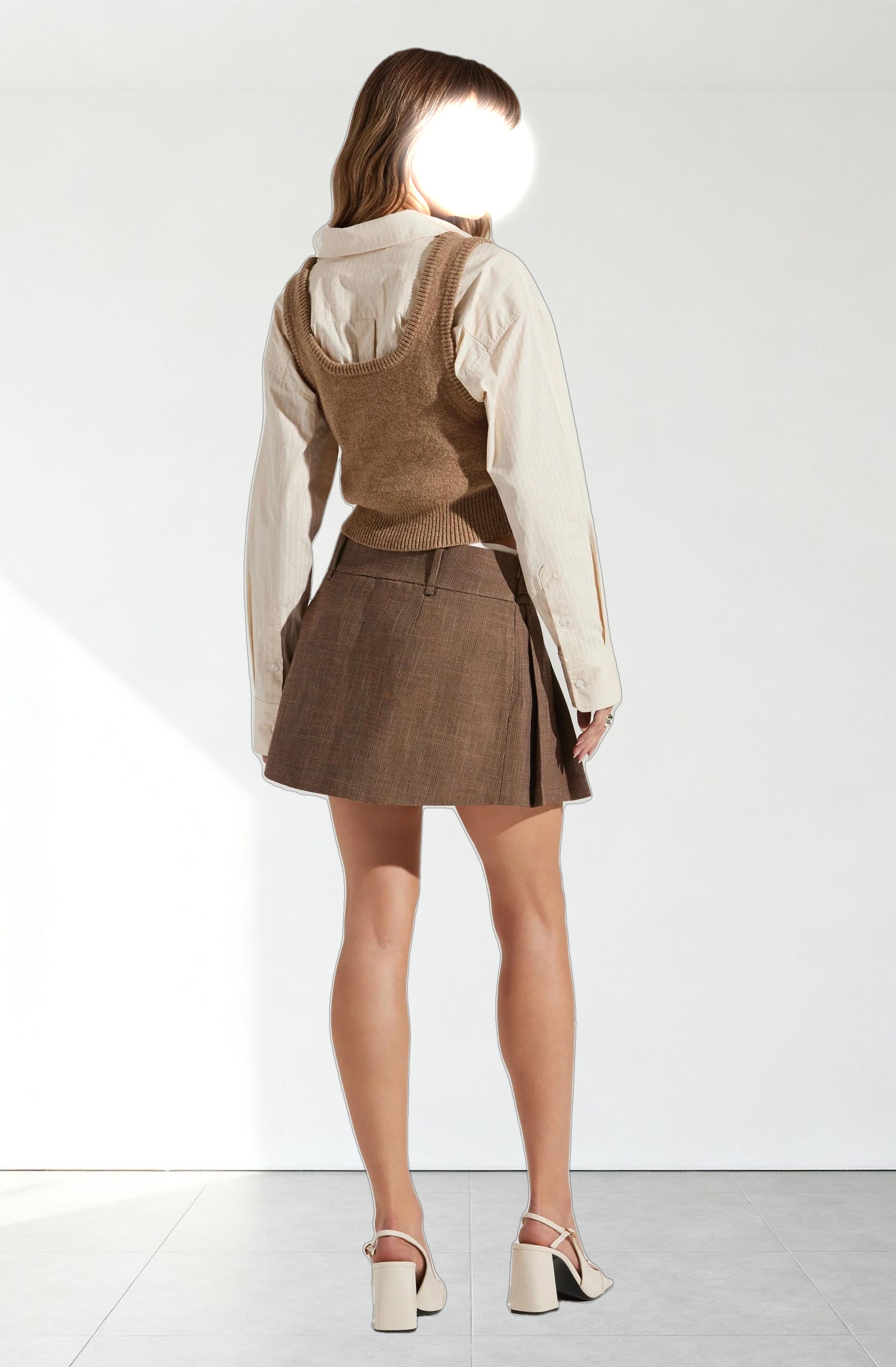 Eirwen Pleated Mini Skirt