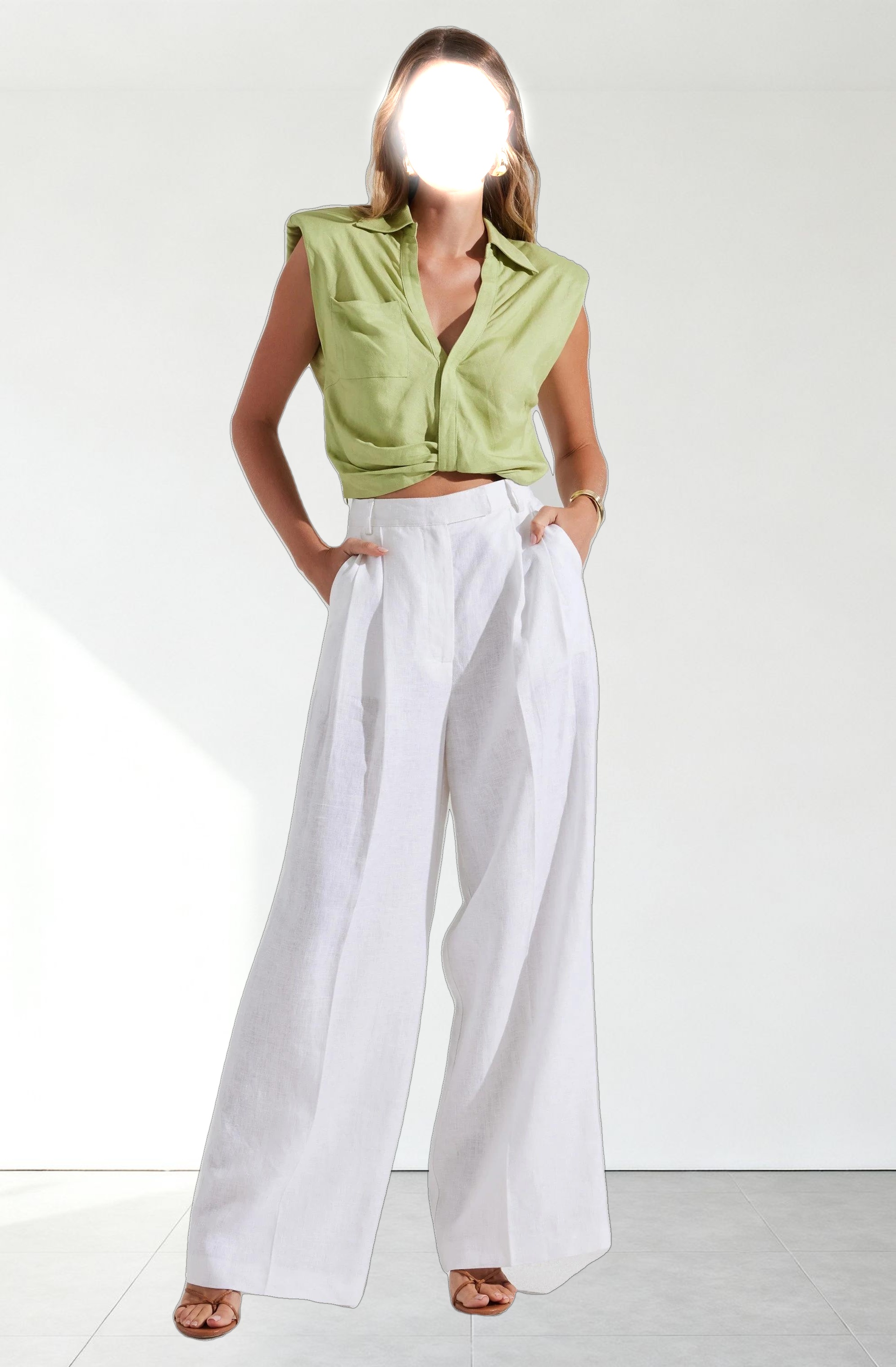 Milani Wide Leg Trouser Pants