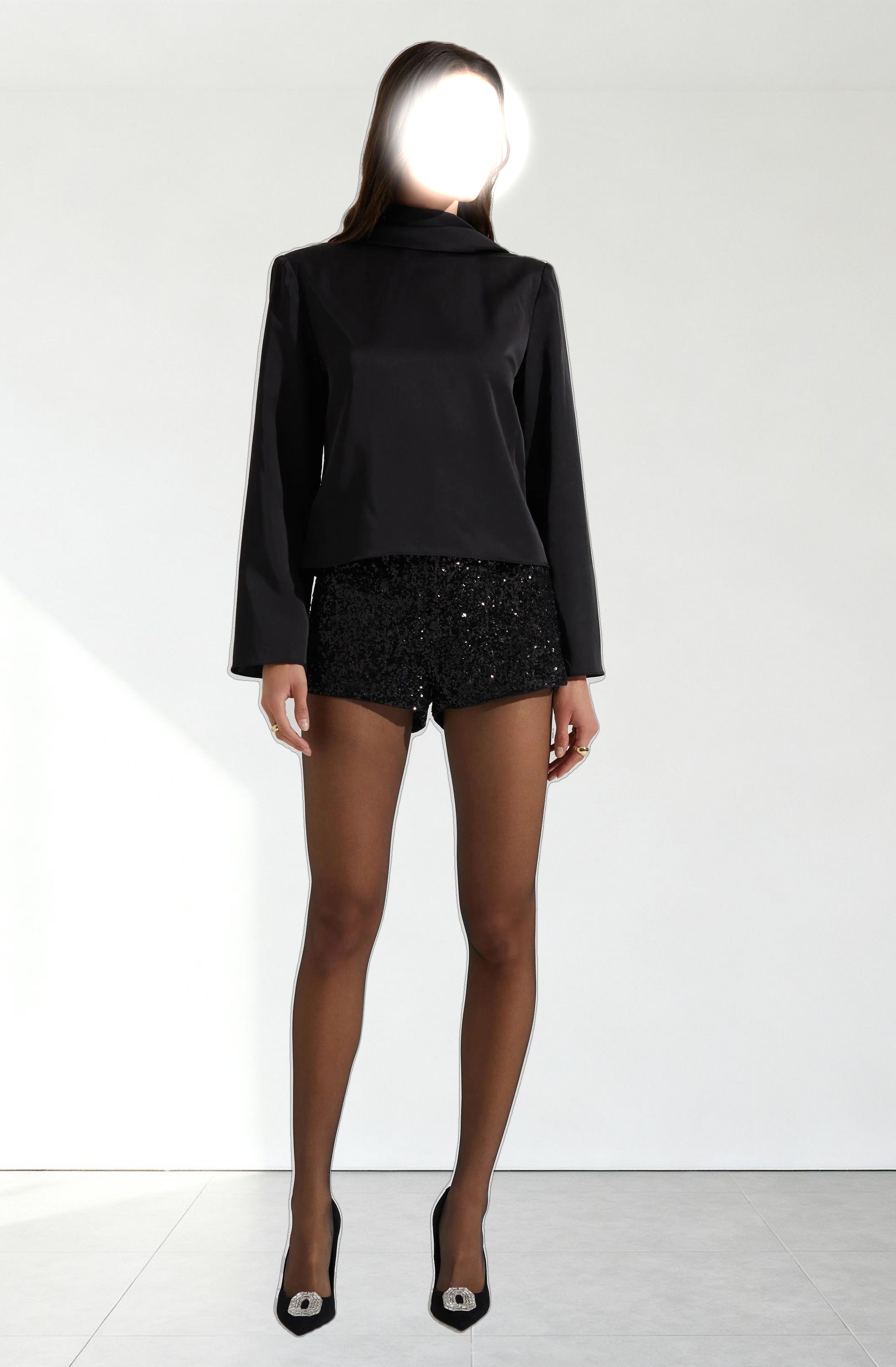 Bethwyn Satin Cowl Back Top