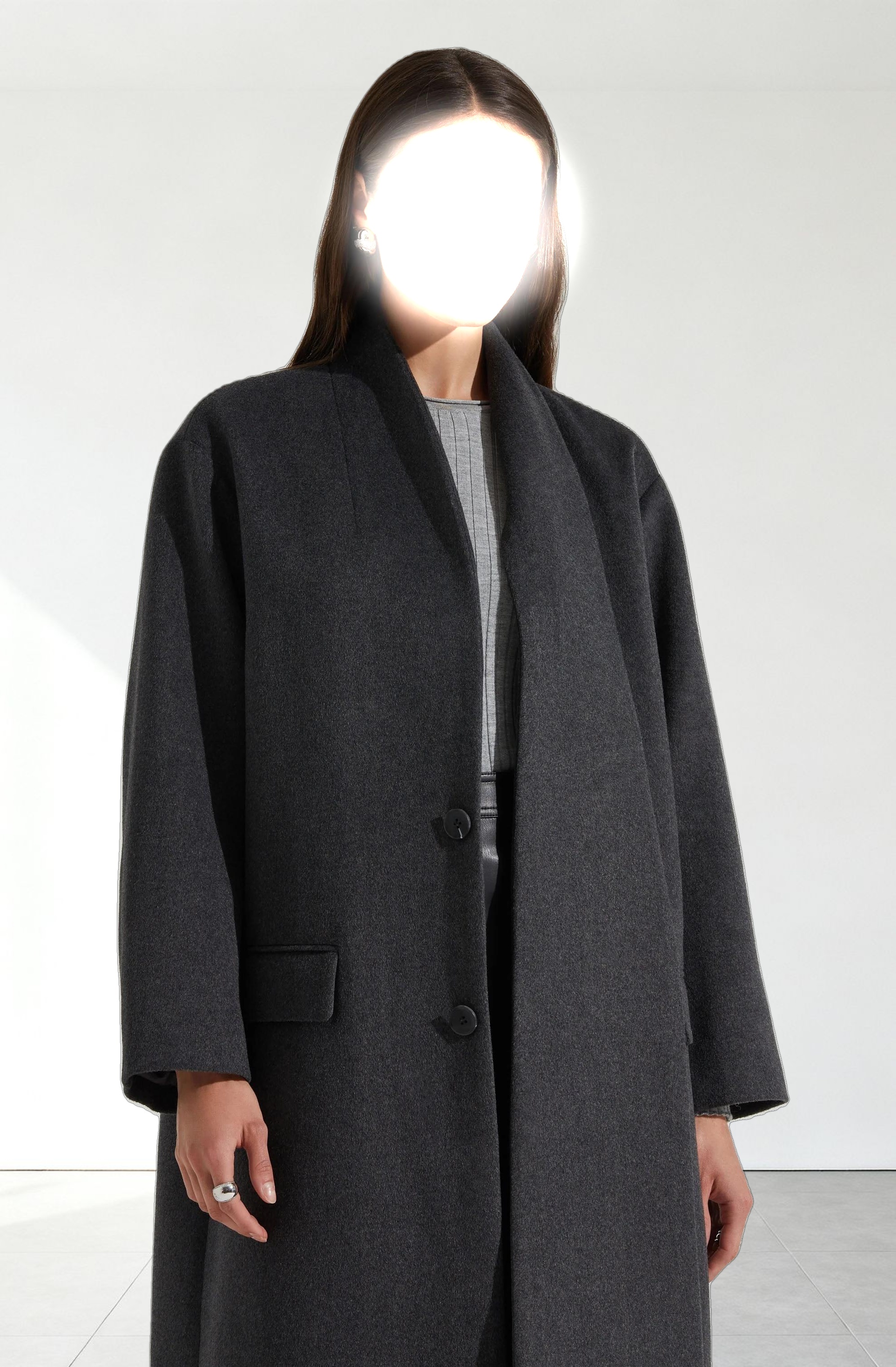 Londyn Scarf Longline Coat