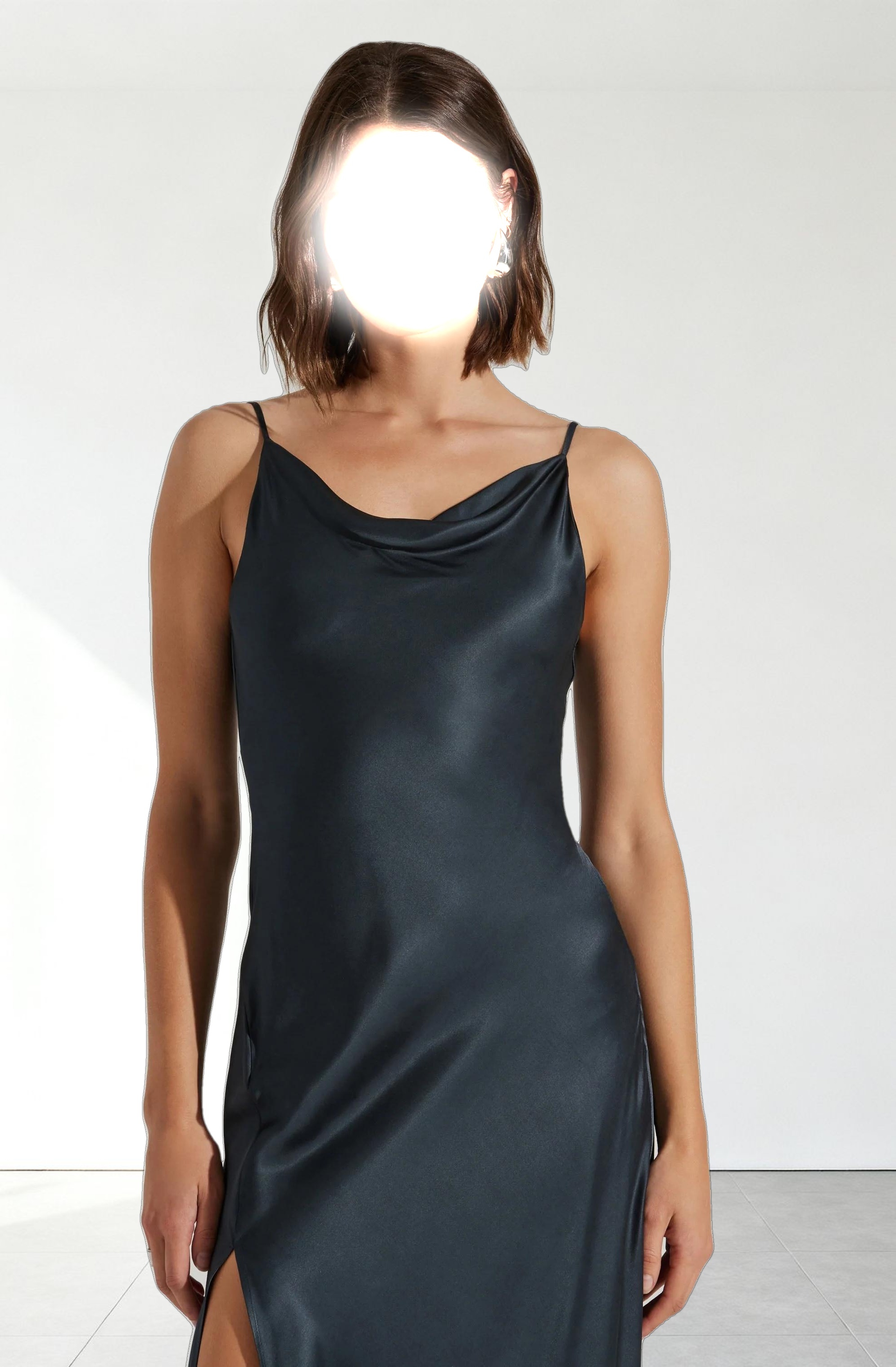 Glynis Cowl Neck Midi Dress