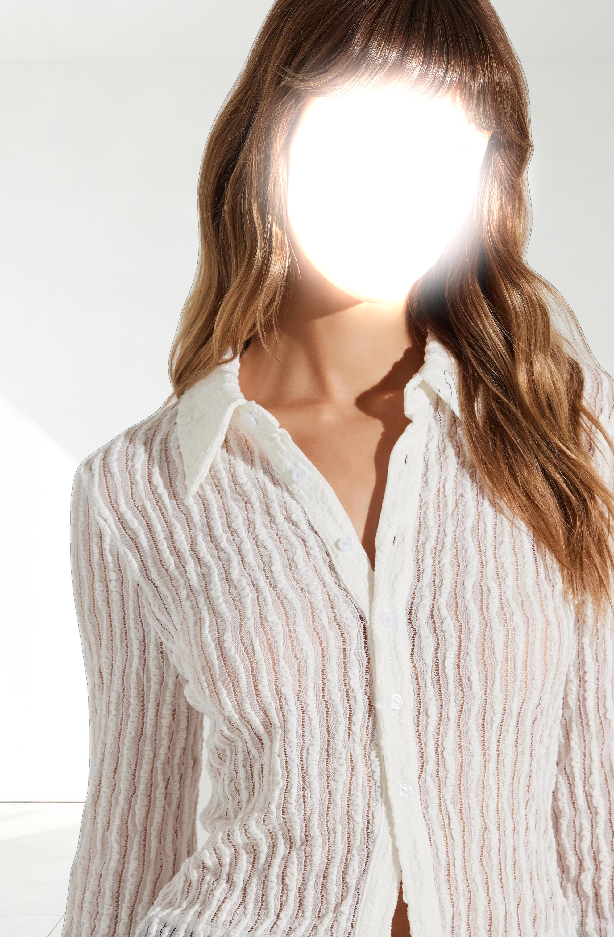 Iryna Sheer Textured Top