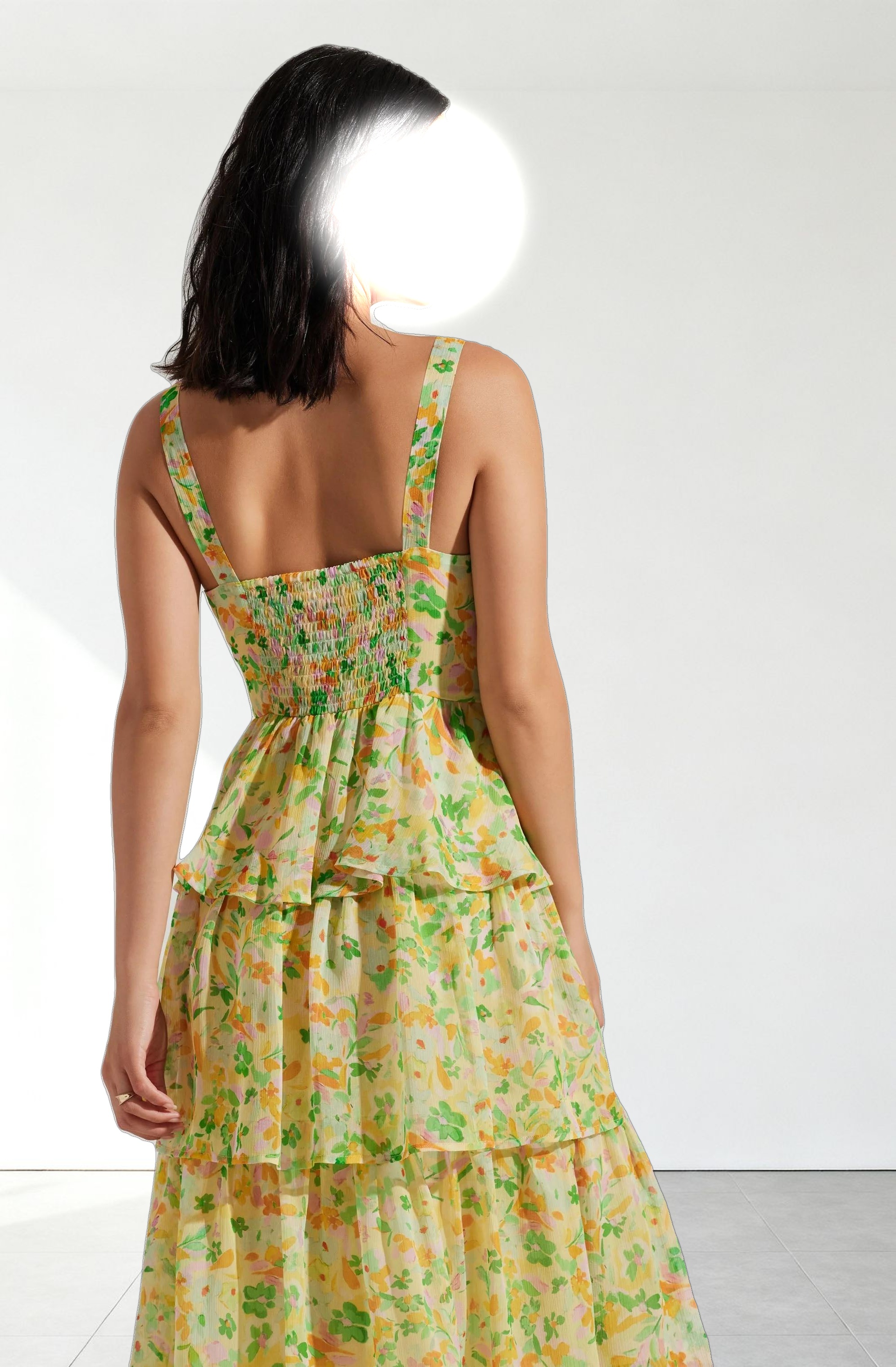 Midsummer Floral Tiered Maxi Dress