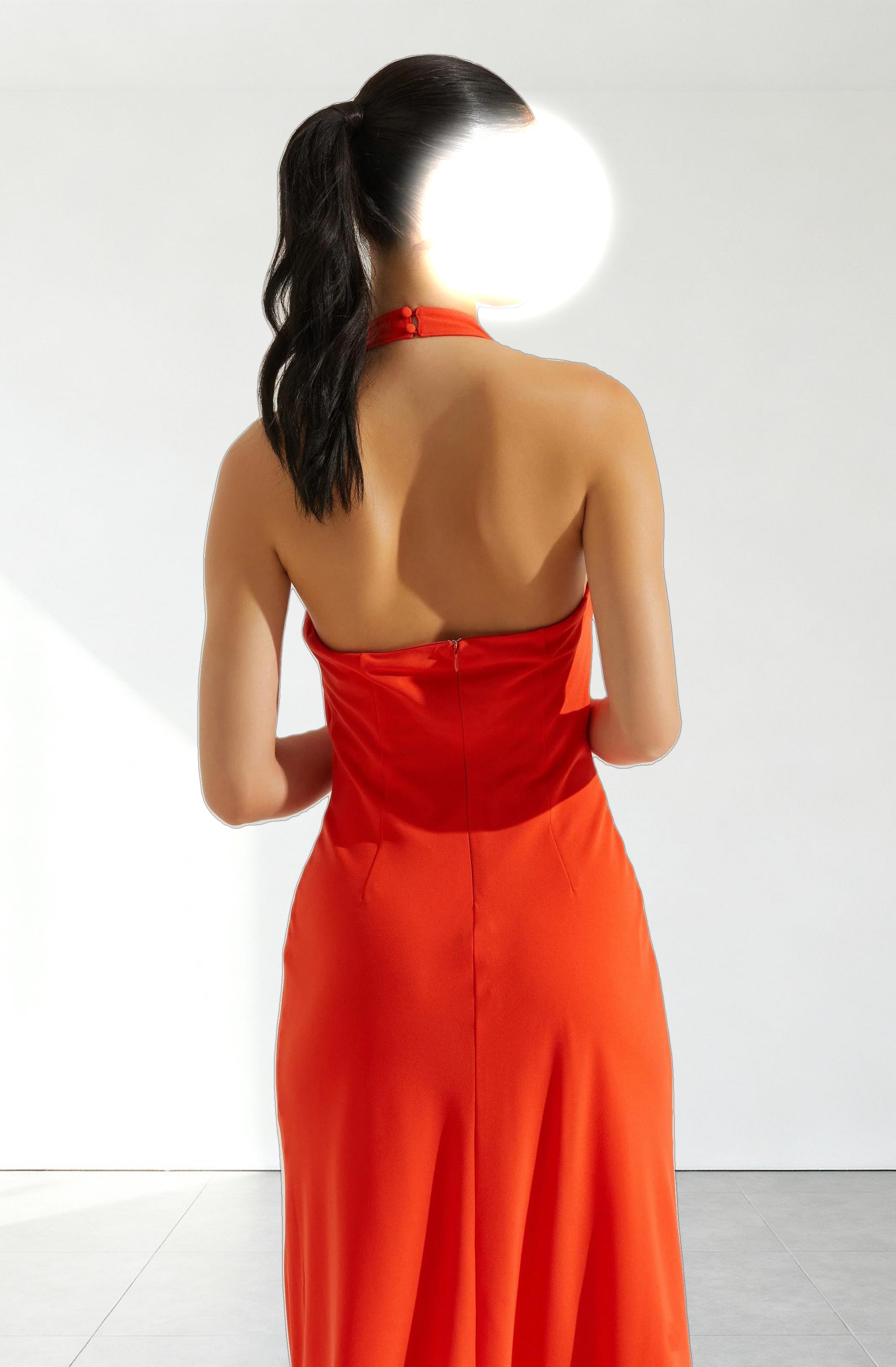 Dalisay Cowl Neck Halter Dress