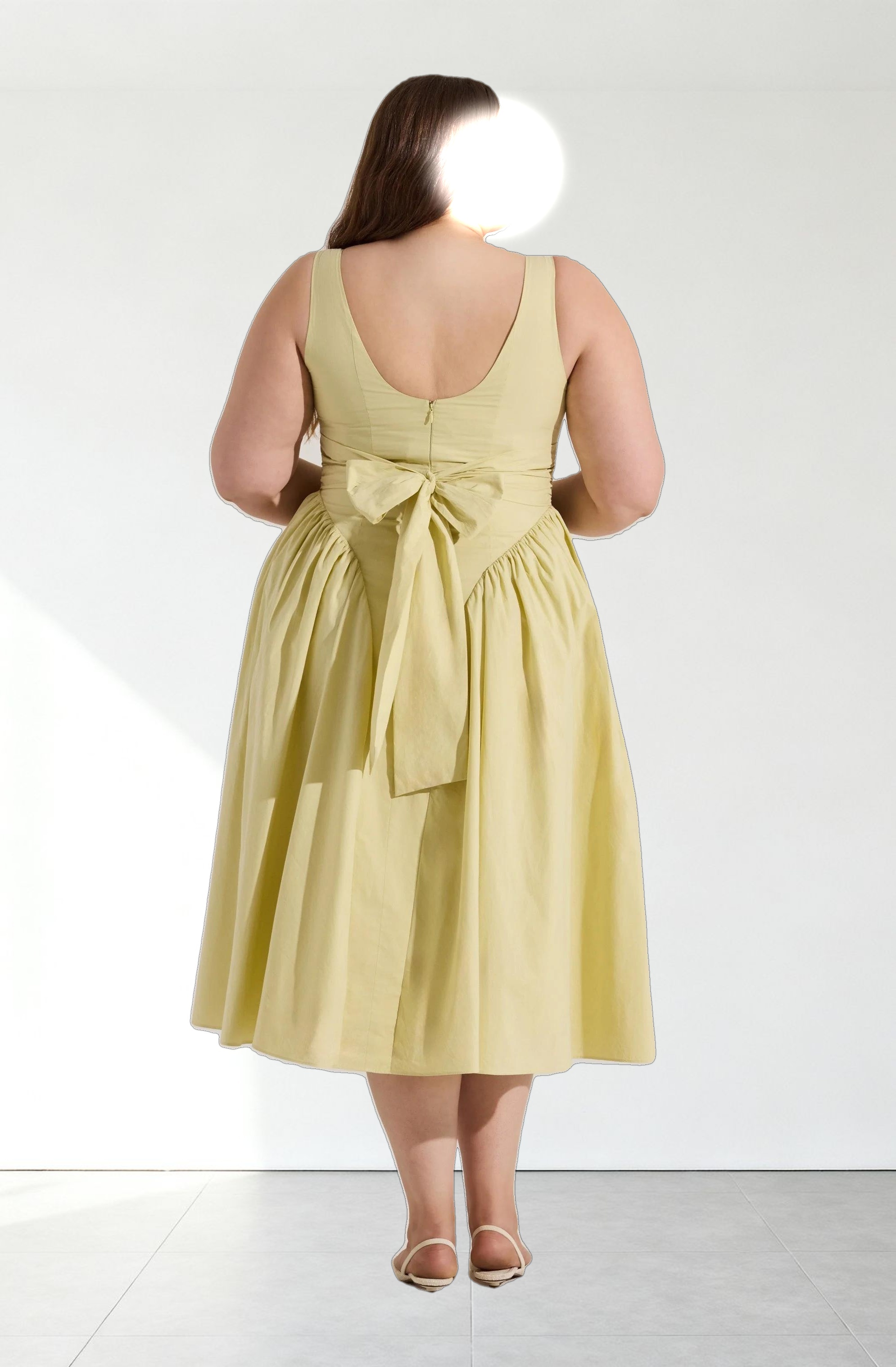 Vinya Poplin Drop Waist Dress