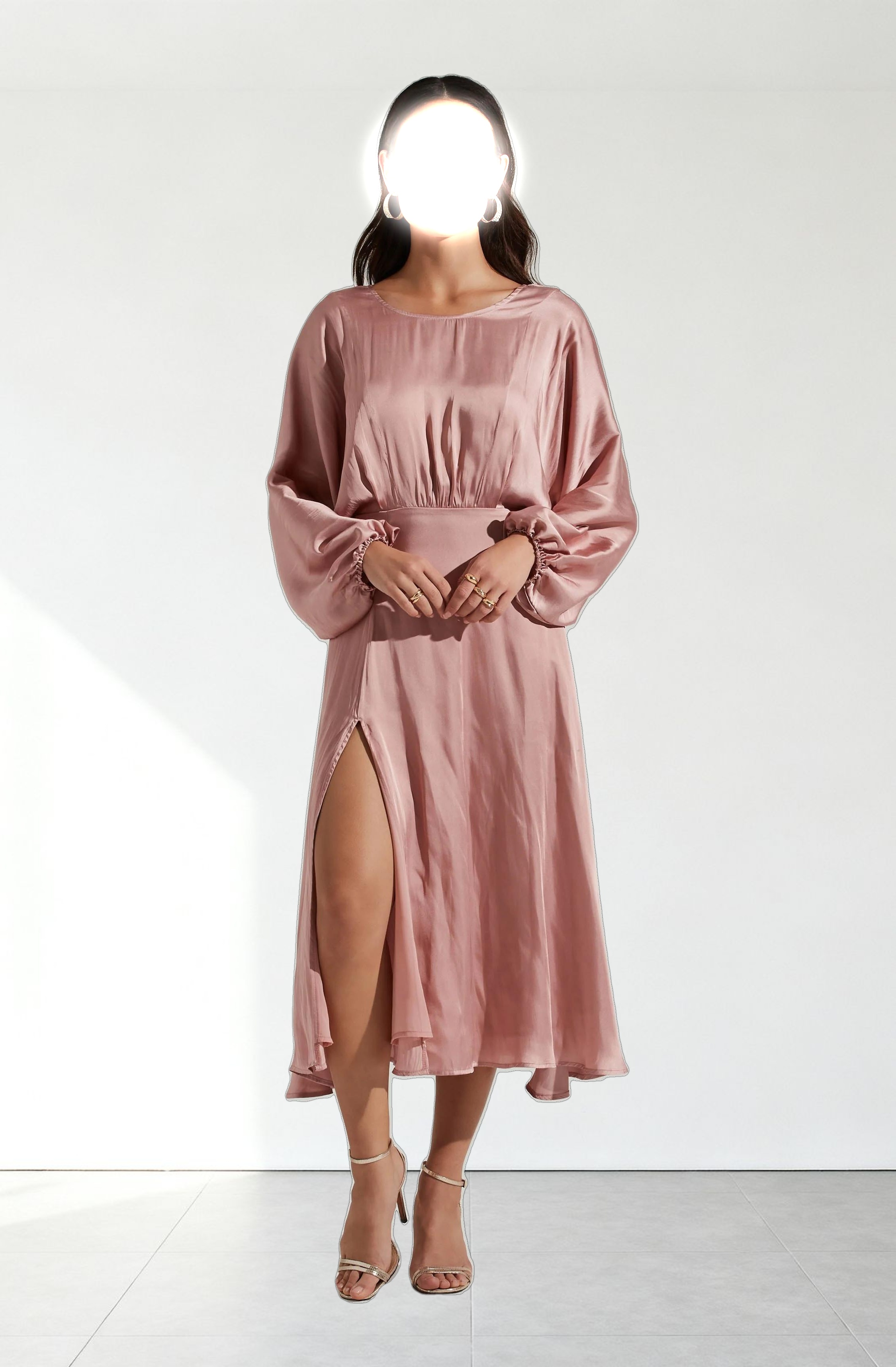 Marin Dolman Sleeve Midi Dress