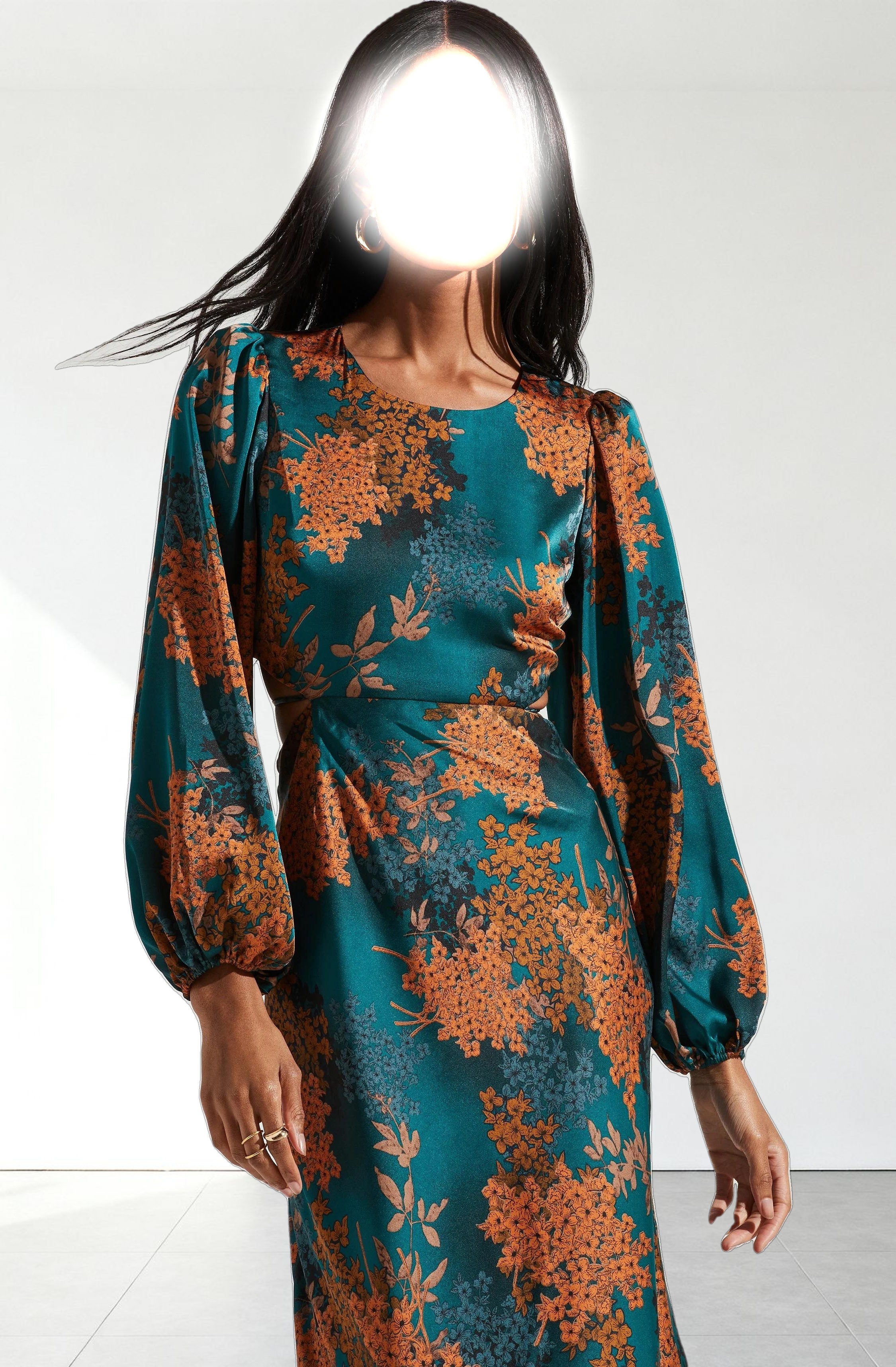 Quinn Floral Cutout Maxi Dress