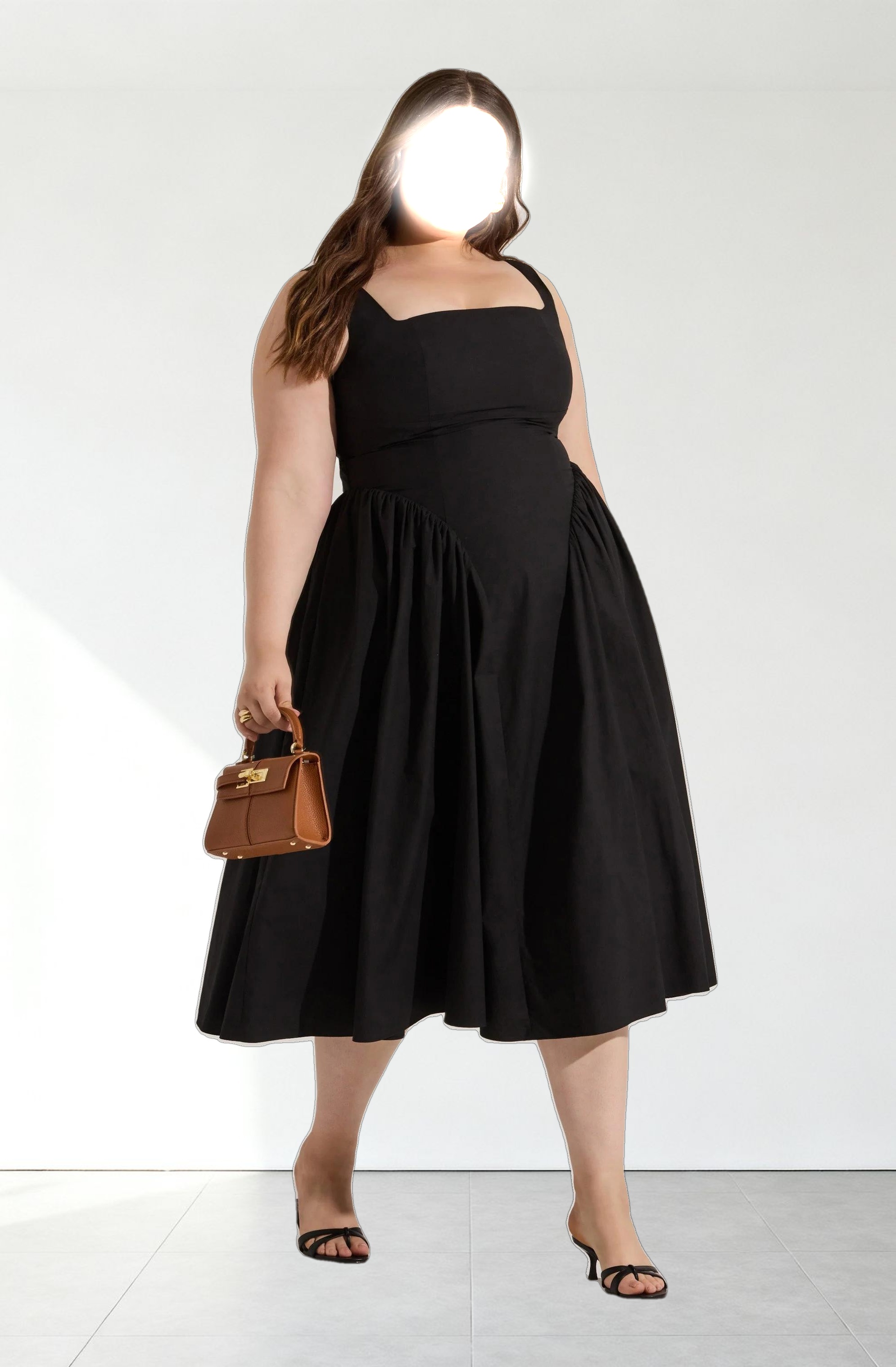 Vinya Poplin Drop Waist Dress