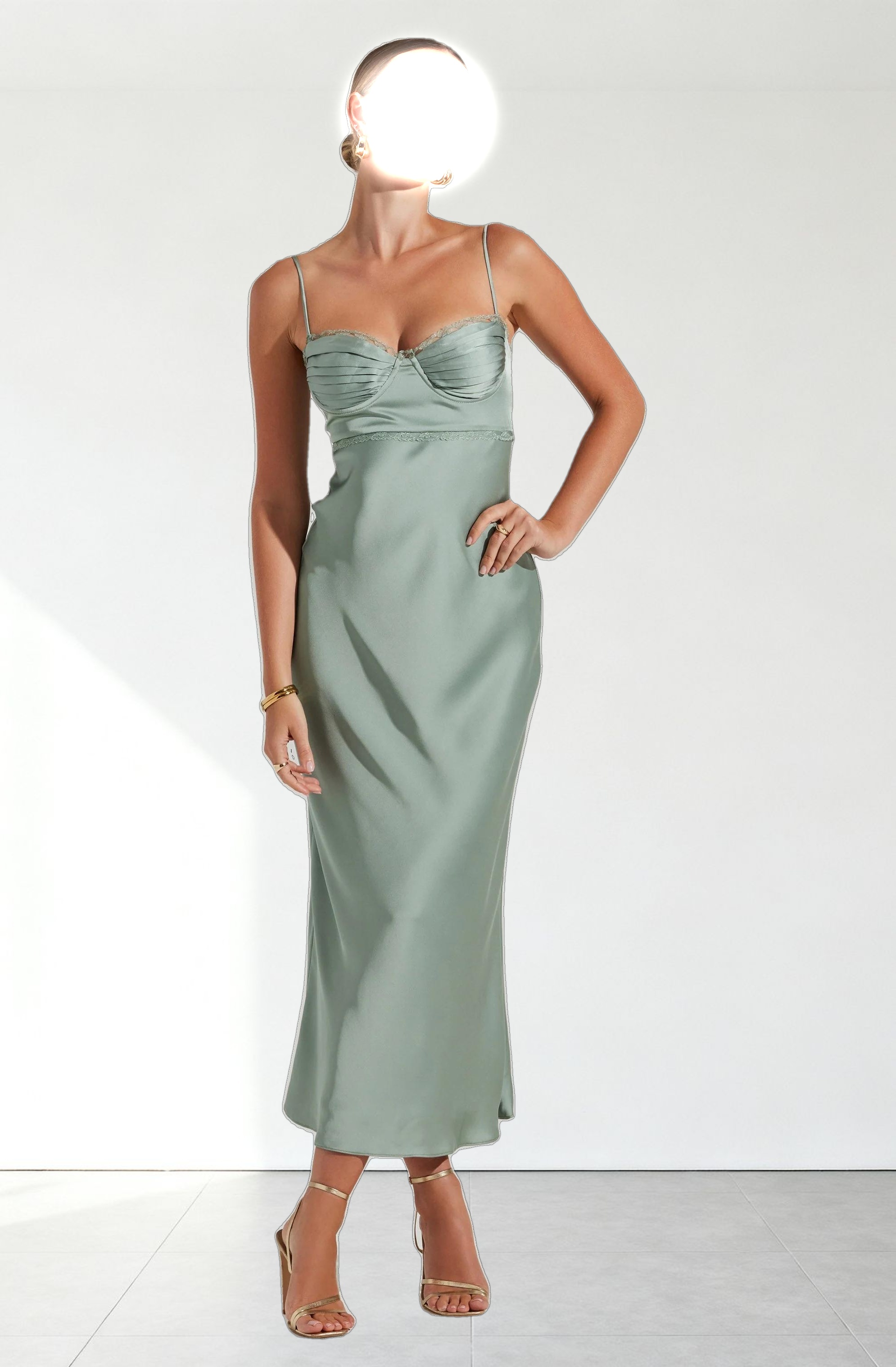 Florianne Satin Maxi Dress