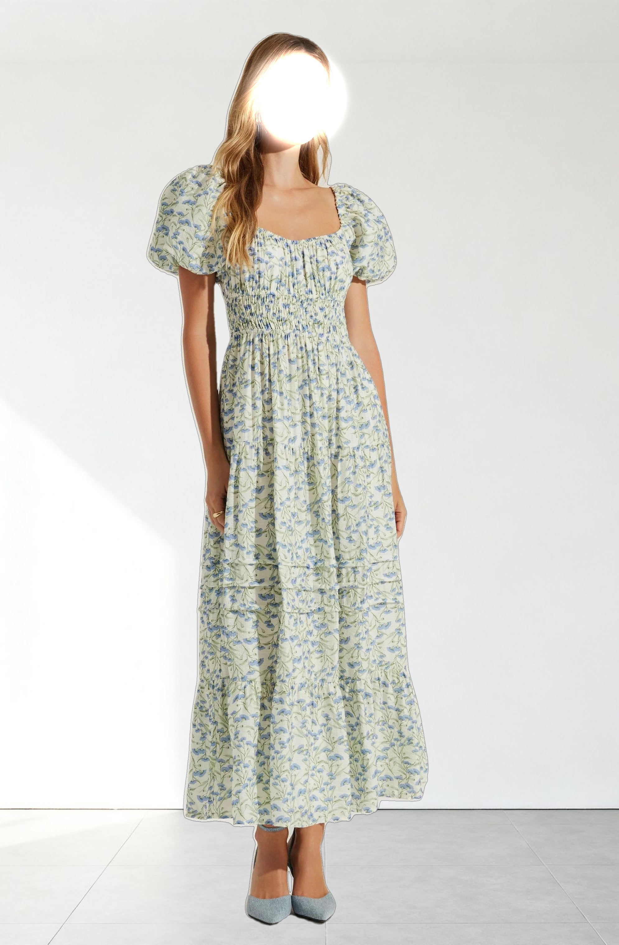 Florentina Floral Tiered Maxi Dress