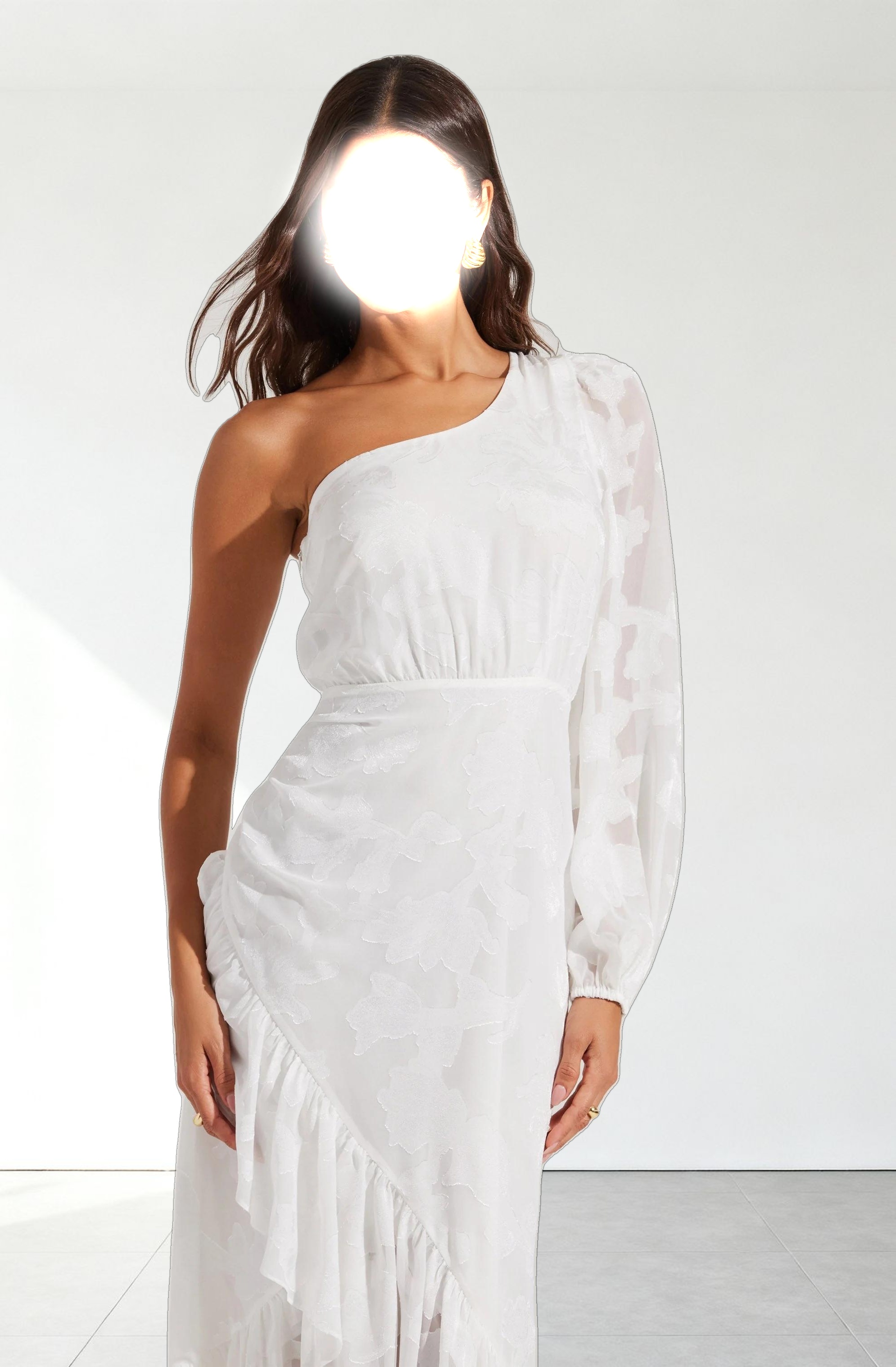 Calista One Shoulder Midi Dress