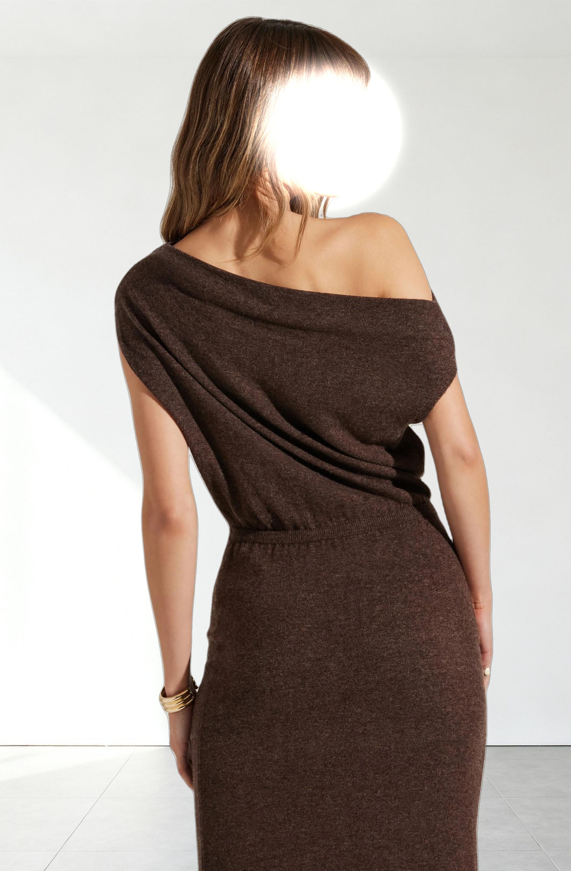 Val One Shoulder Sweater Dress