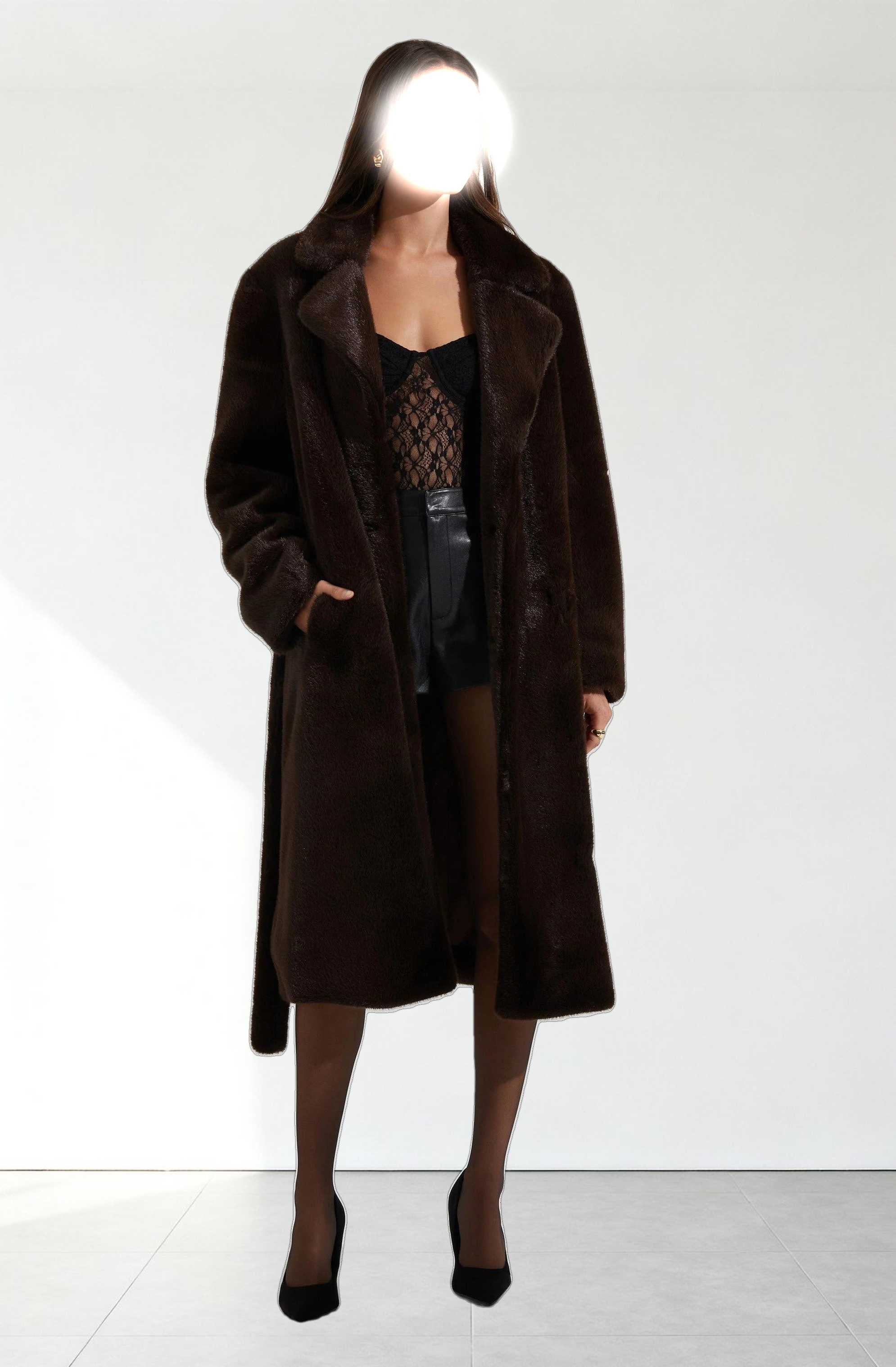 Maisie Faux Fur Longline Coat