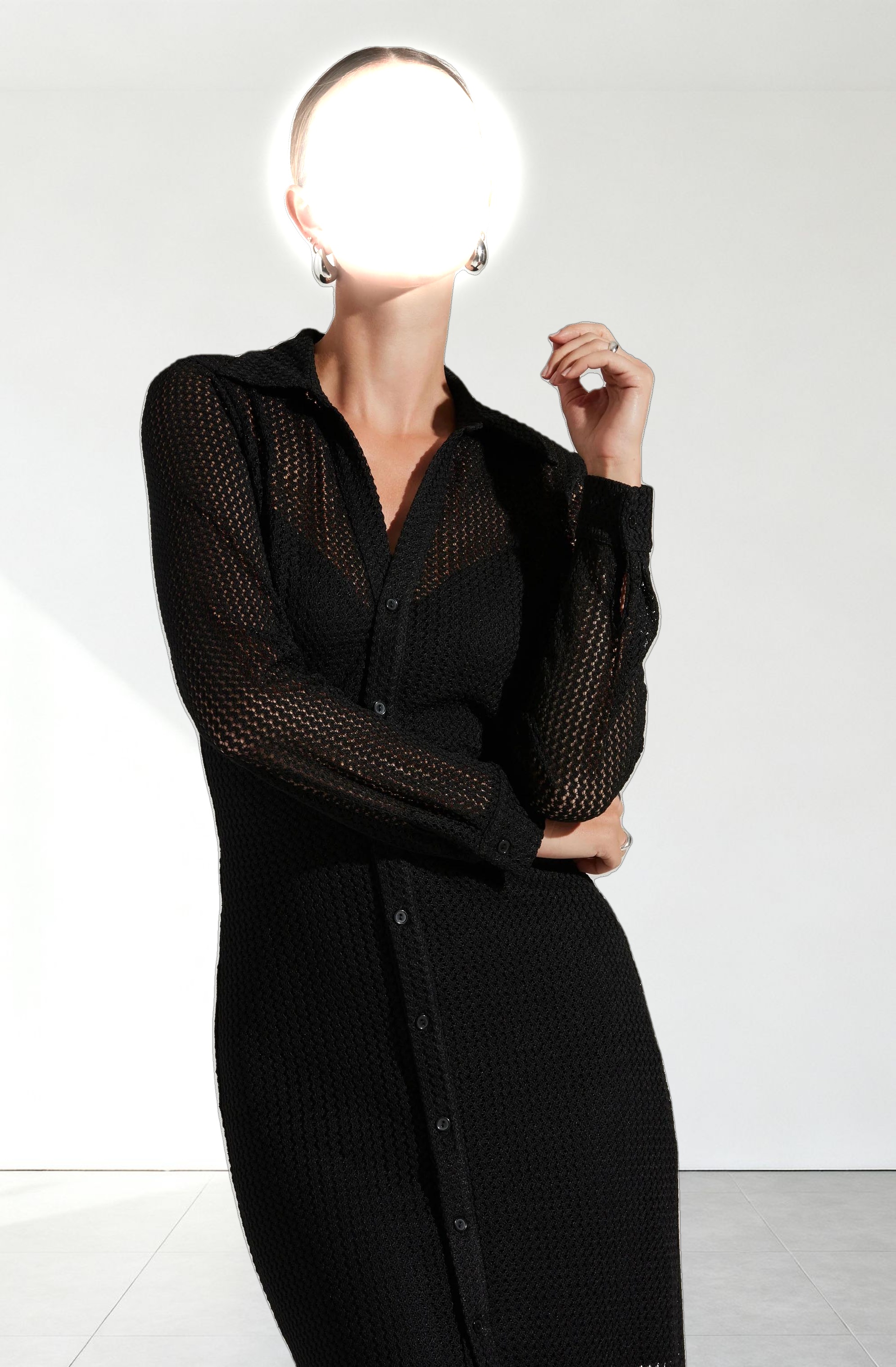 Tawna Open Stitch Midi Dress