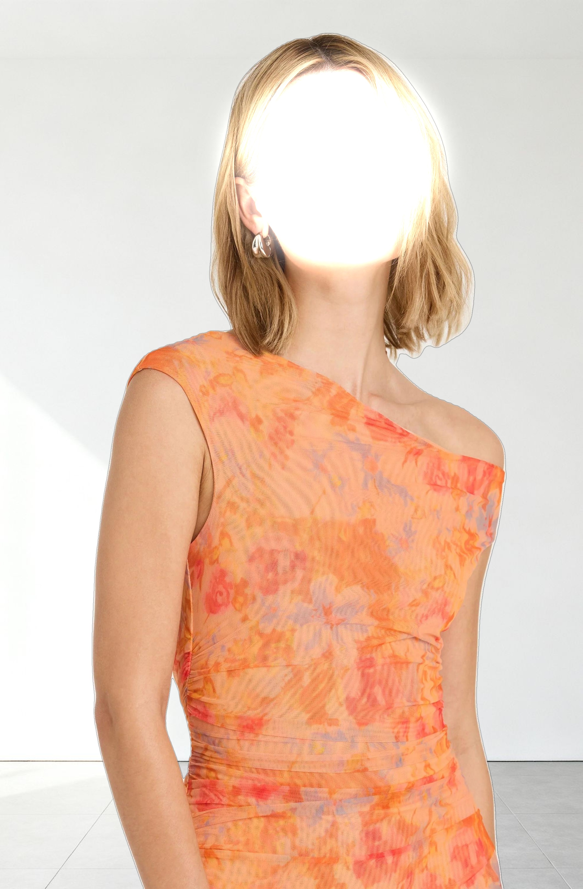 Off Shoulder Ruffle Midi Dress