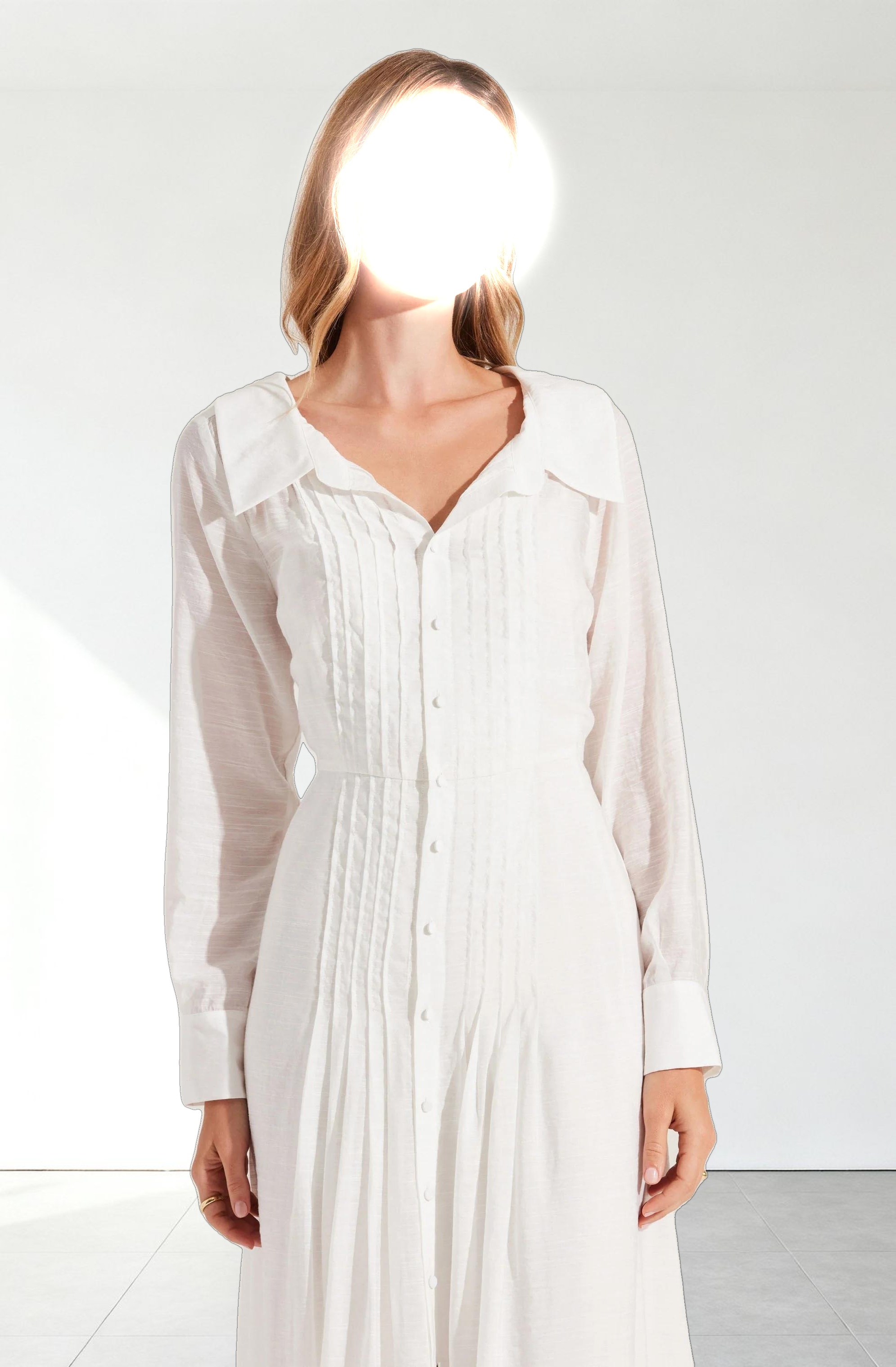 Diell Pleated Midi Dress