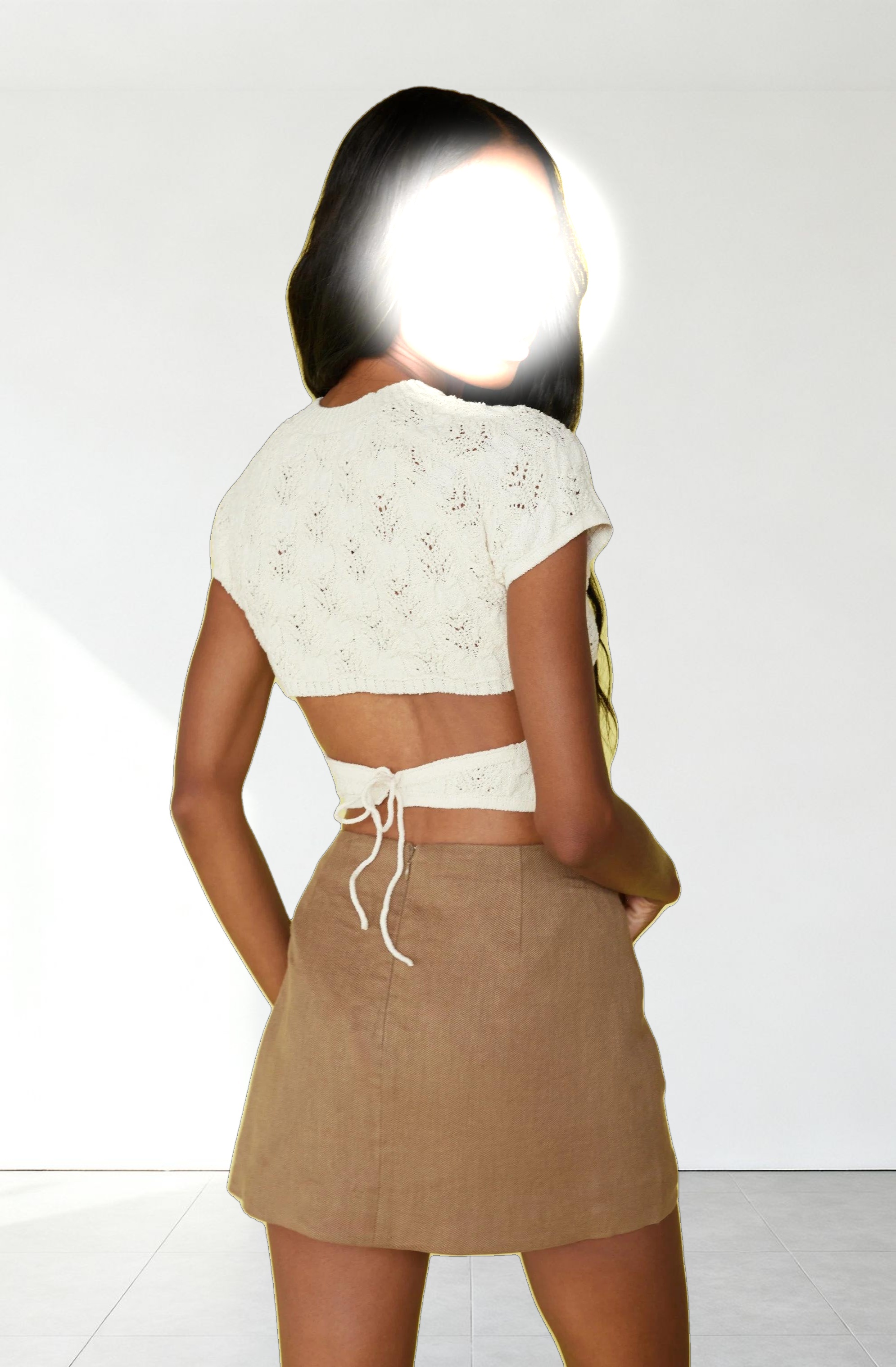 Alda Cropped Sweater Top