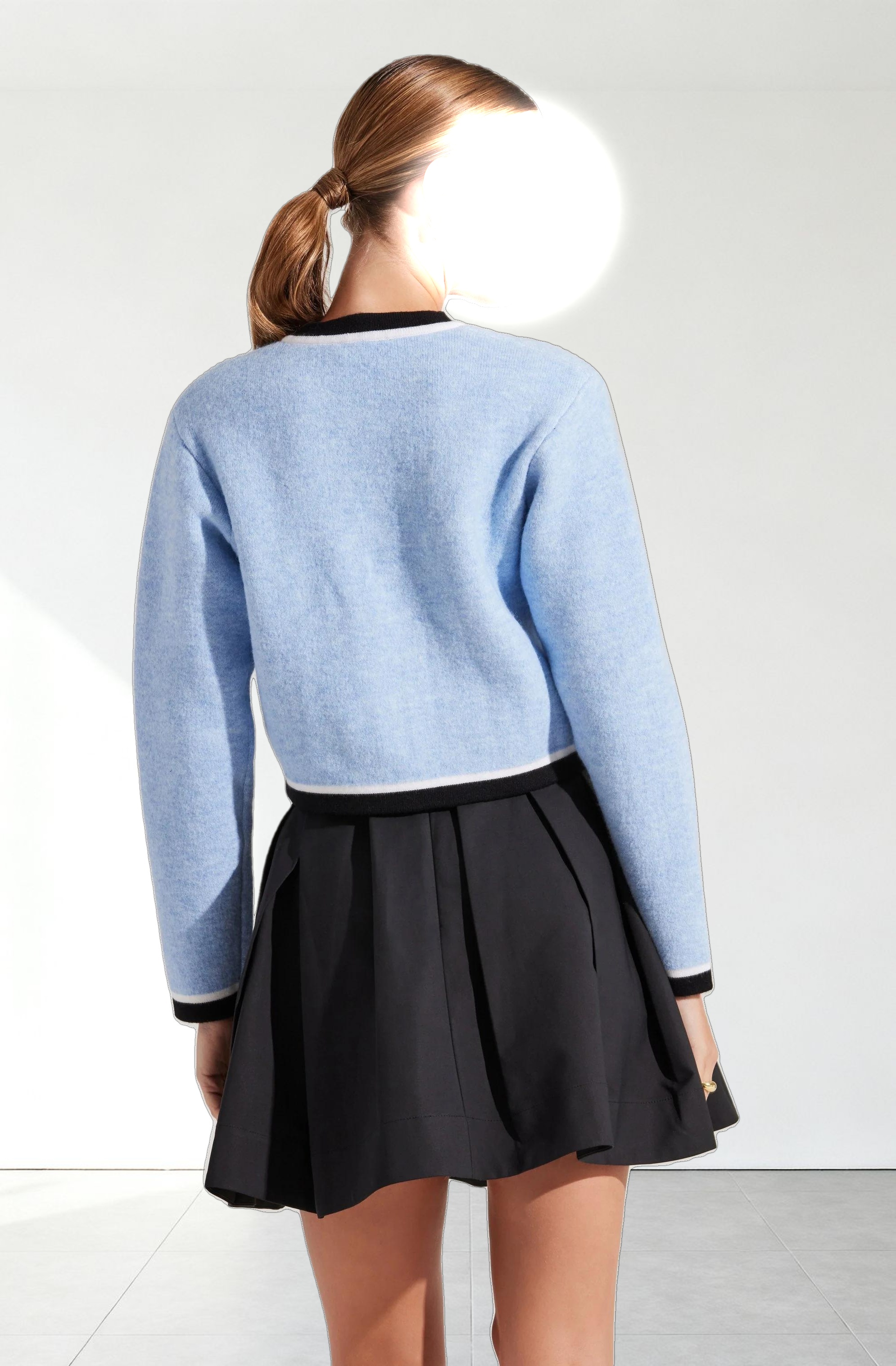 Hattie Contrast Trim Cardigan