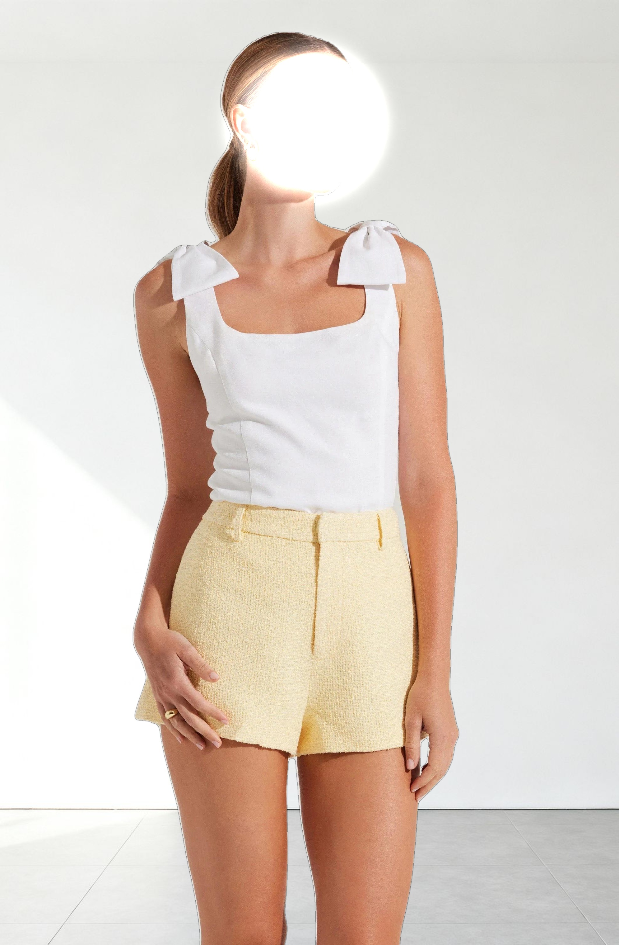 Jessica Bow Detail Sleeveless Top