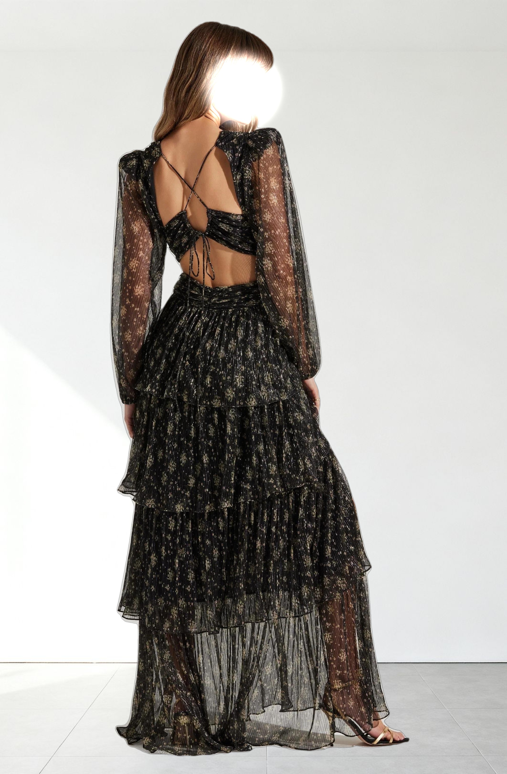 Anora Floral Tiered Maxi Dress